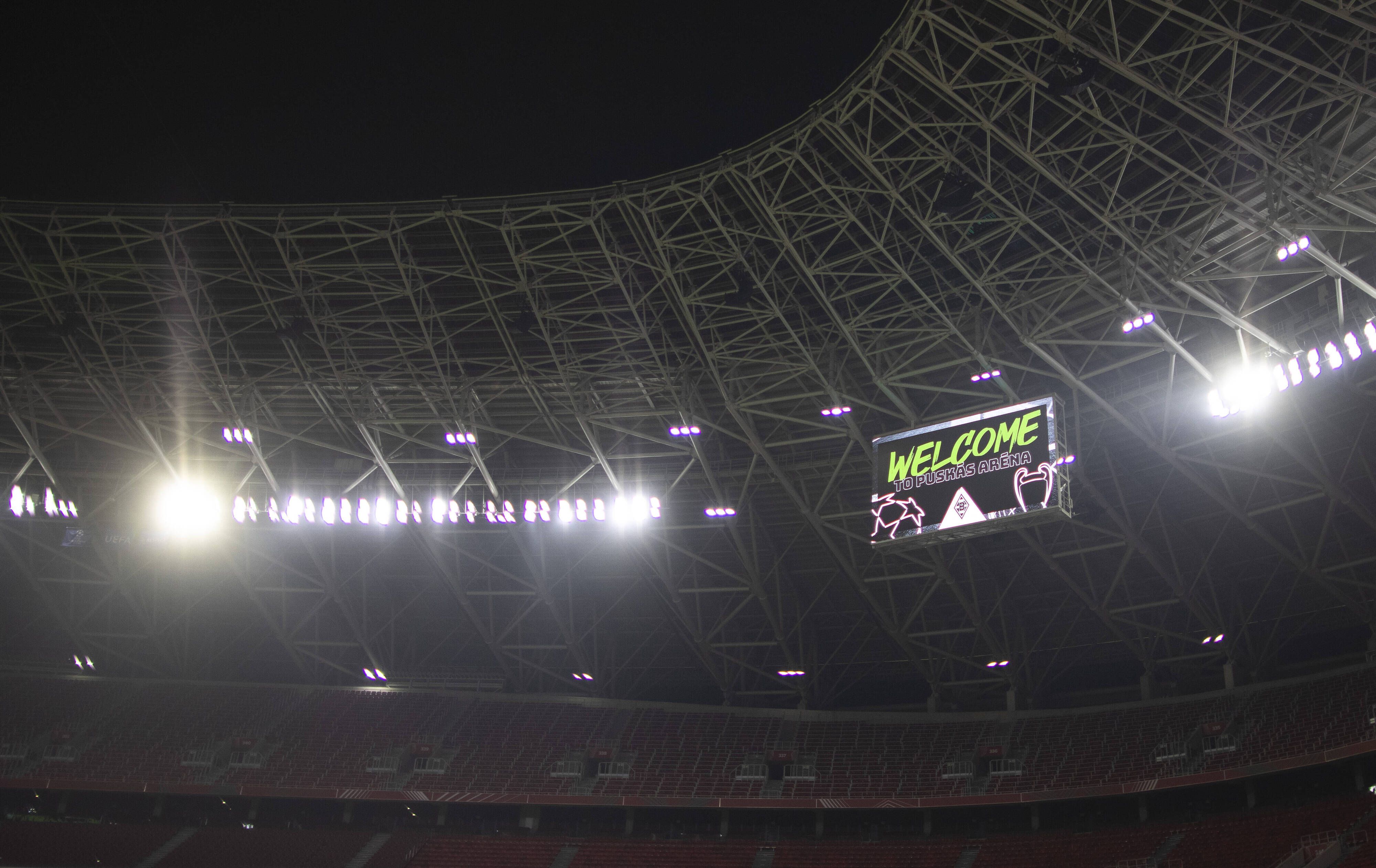 Borussia hat ein Heimspiel in der Puskas Arena Borussia Mönchengladbach - Manchester City Budapest, 24.02.2021.