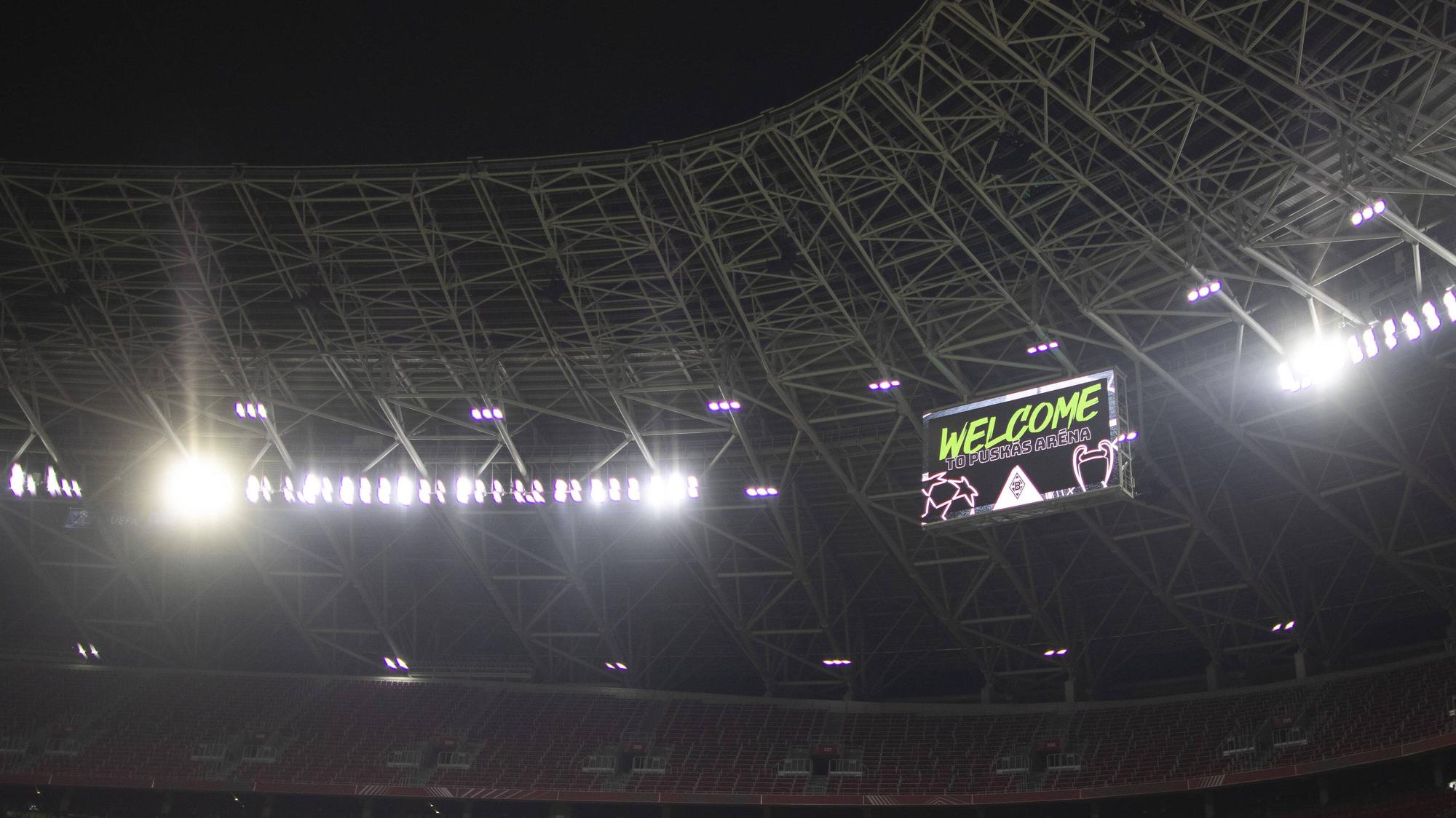 Borussia hat ein Heimspiel in der Puskas Arena Borussia Mönchengladbach - Manchester City Budapest, 24.02.2021.