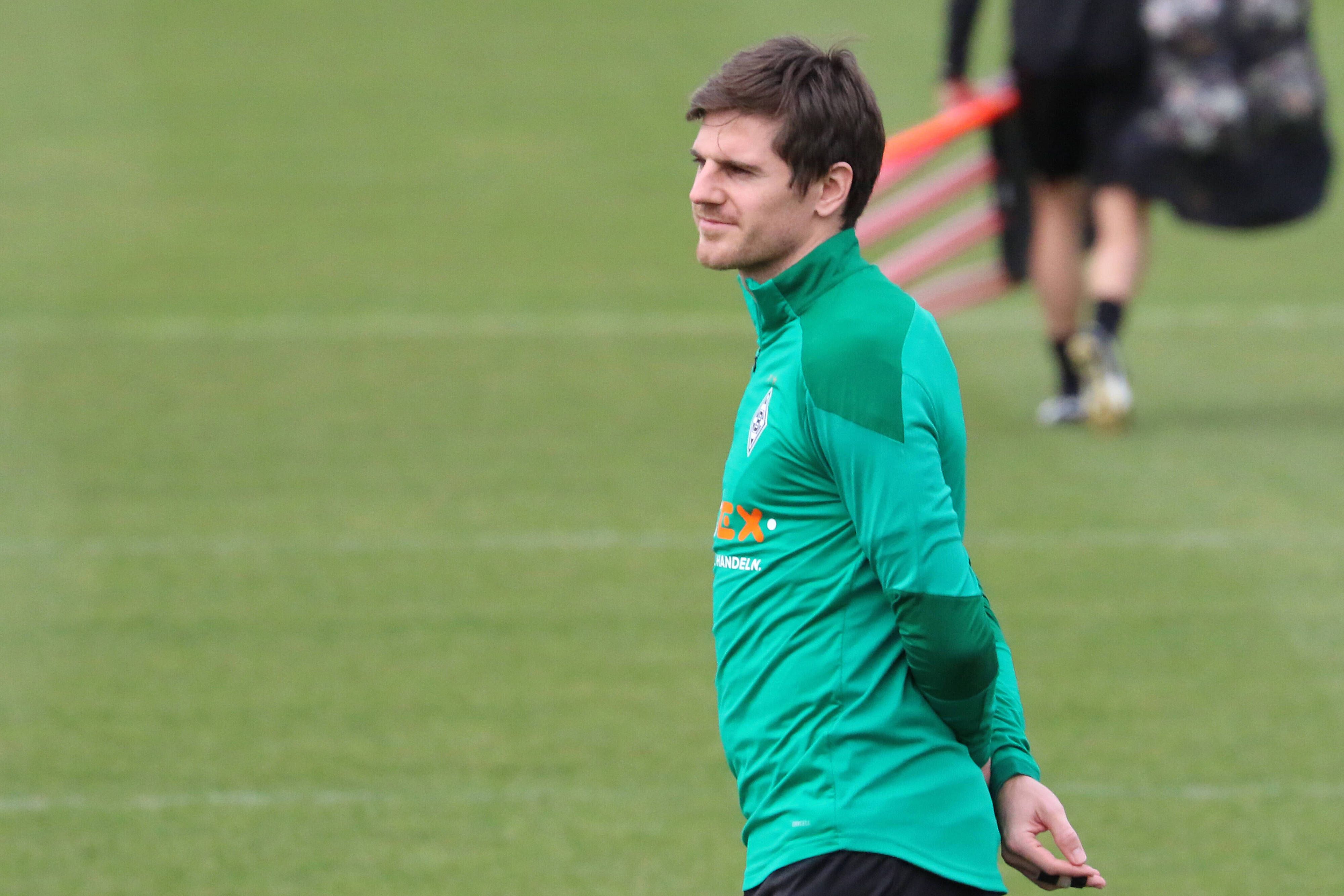 Gladbachs Jonas Hofmann im Training der Gladbacher am 23. Februar 2021 auf dem Trainingsgelände im Borussia Park.