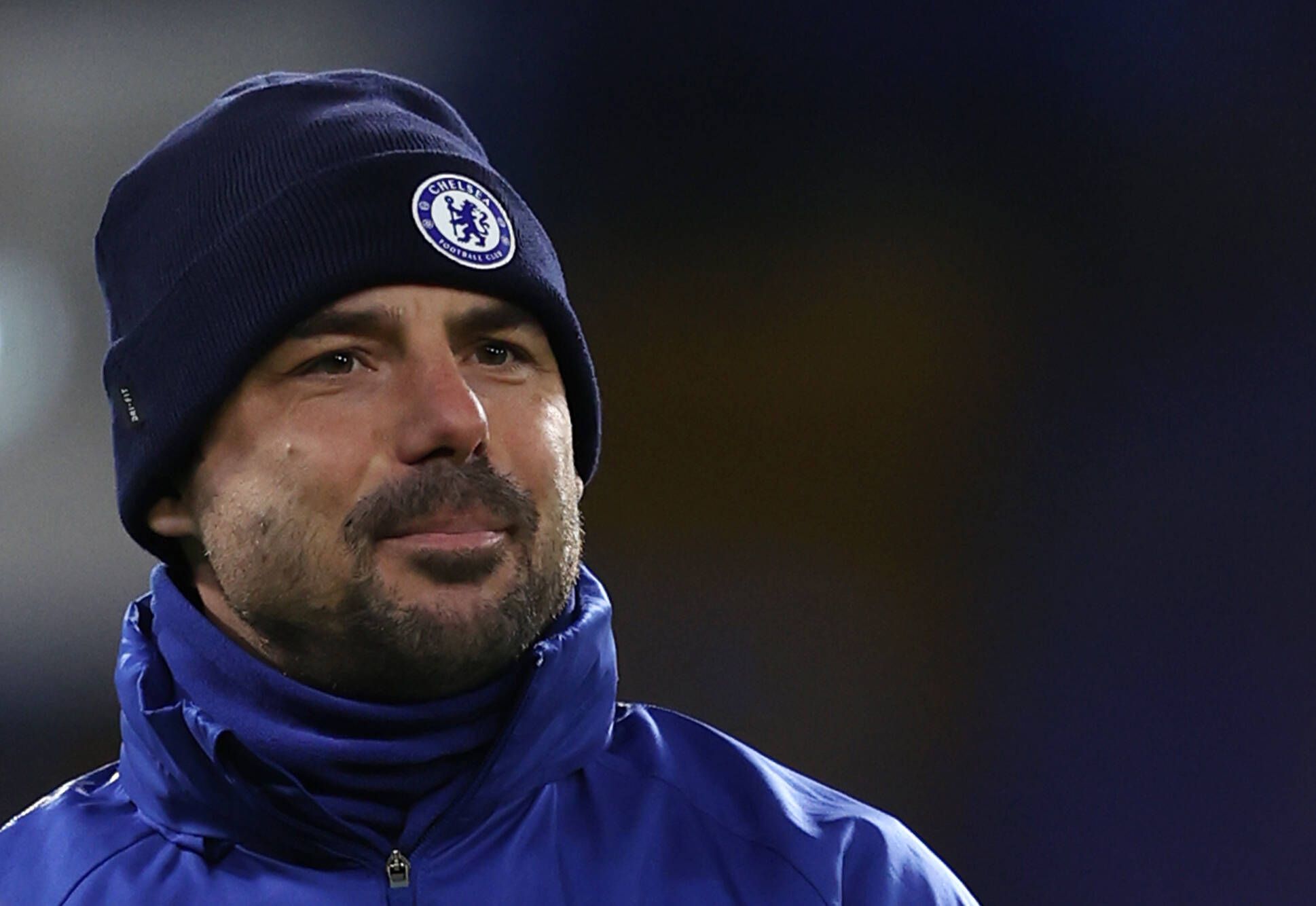 Chelseas Co-Trainer Zsolt Löw beim Heimspiel am 15. Februar 2021 gegen Newcastle United.