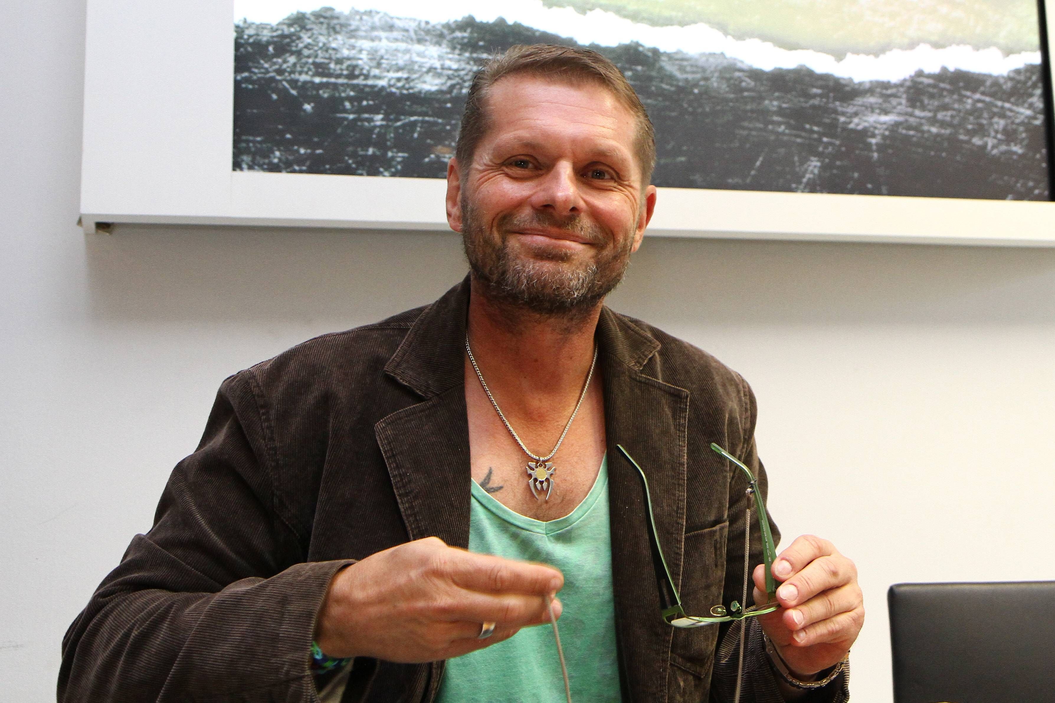 Ex-Gladbach-Profi Uli Borowka im Museum von Eintracht Frankfurt im Stadion „Deutsche Bank Park“ am 11. September 2014.