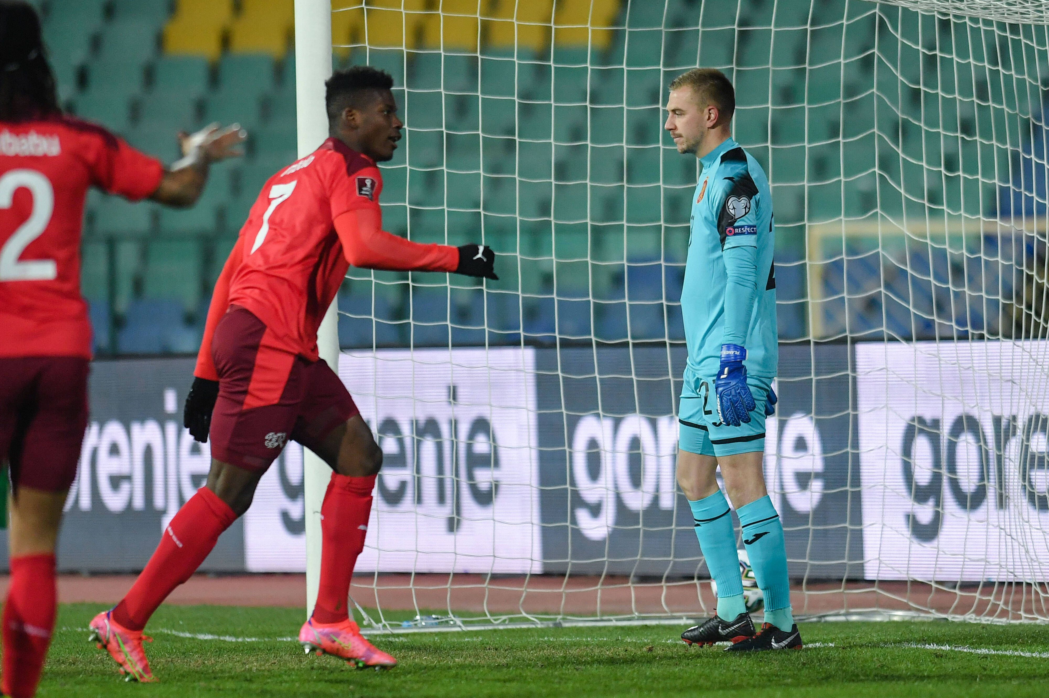 Gladbachs Breel Embolo im Länderspiel der Schweizer Nationalmannschaft gegen Bulgarien am 25. März 2021.