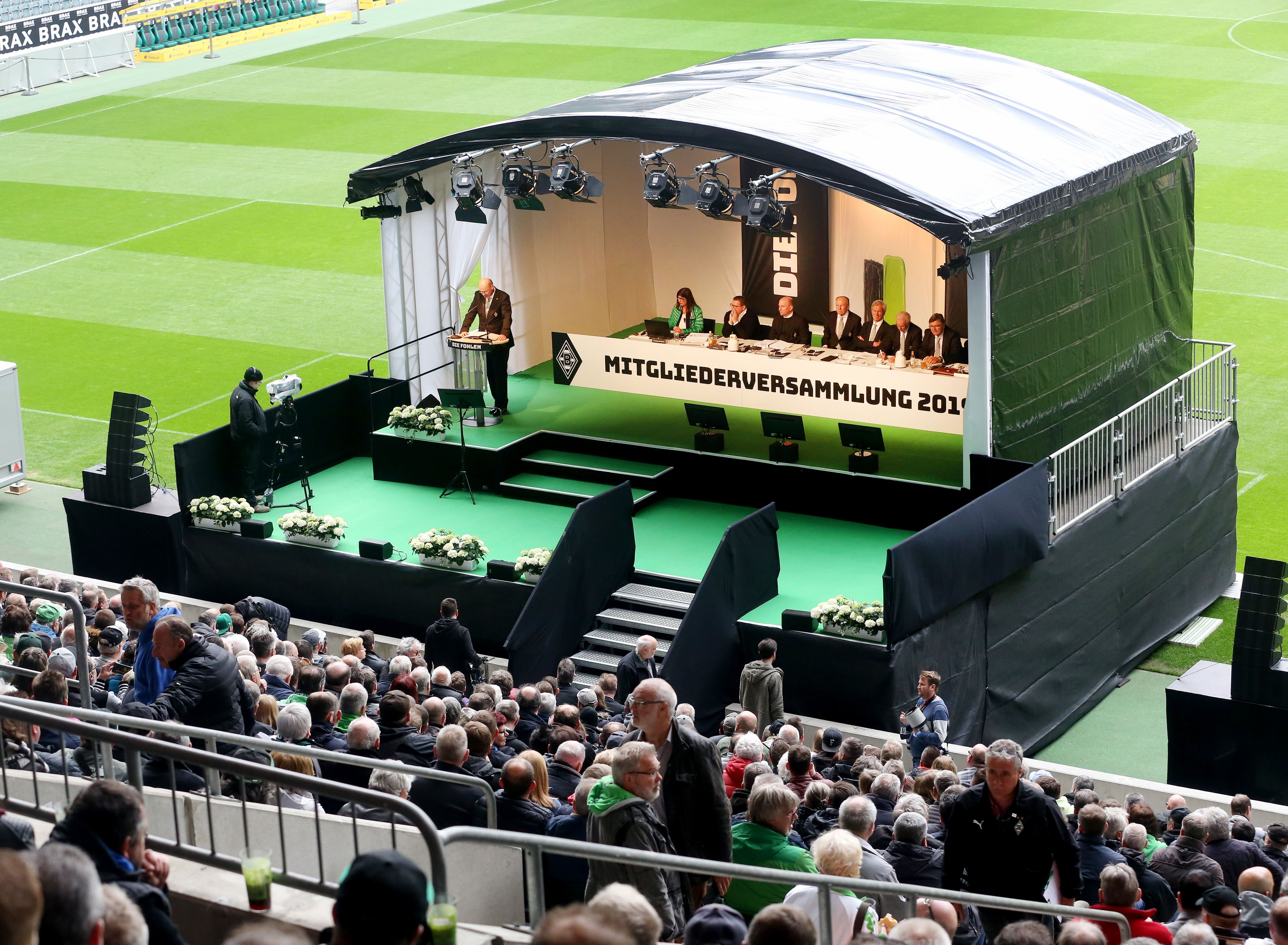 29. April 2019, Jahreshauptversammlung von Borussia Mönchengladbach im Borussia-Park. Der Vorstand von Borussia Mönchengladbach hält seine Jahreshauptversammlung im Borussia-Park ab.