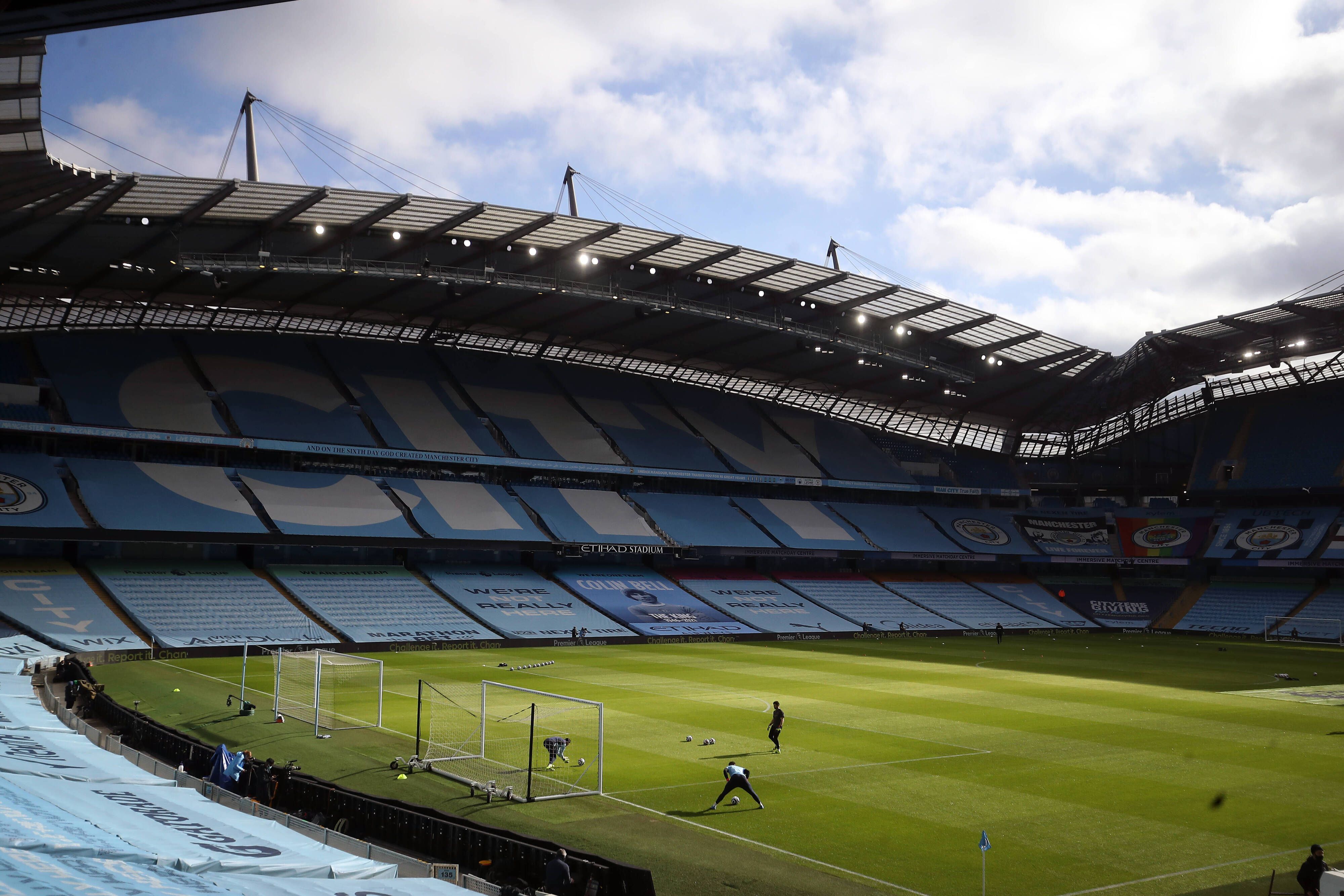 Gladbach tritt das Rückspiel des Achtelfinales der UEFA Champions League im Etihad Stadium, hier vor dem Spiel gegen West Ham United am 27. Februar 2021, an.