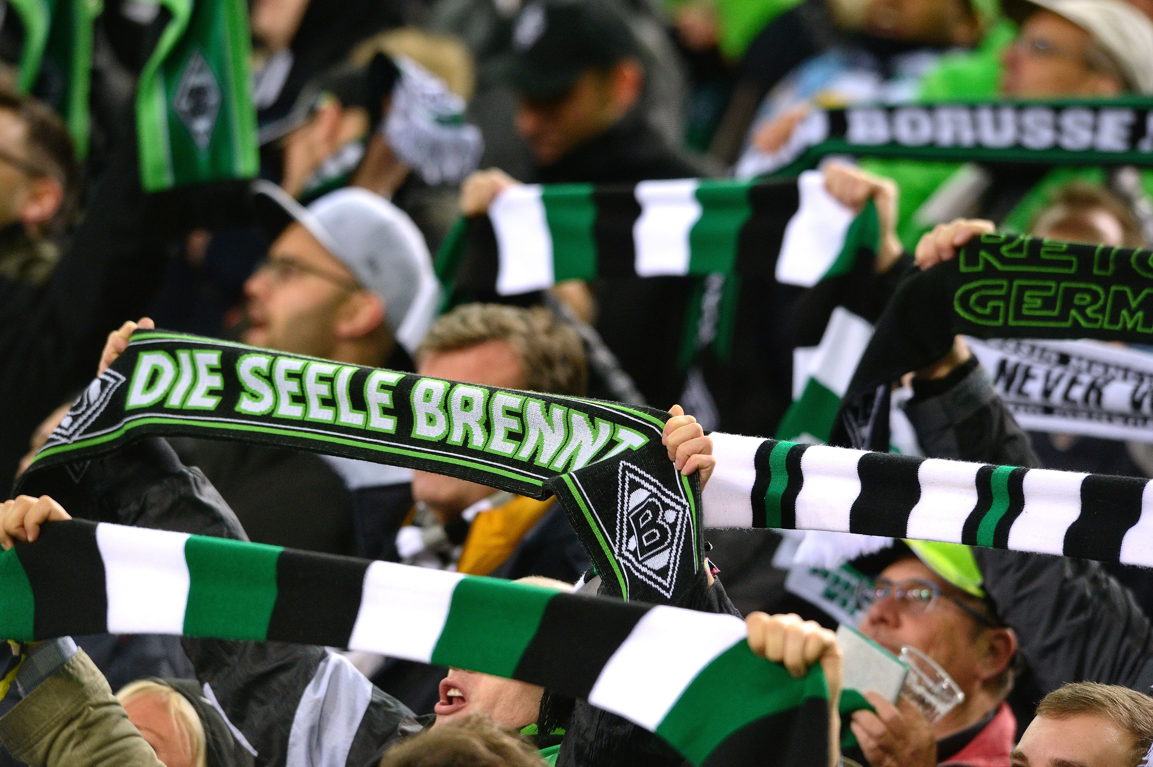 Dieses Foto von Gladbacher Fans stammt vom 7. November 2019 und ist beim Europa-League-Duell zwischen Borussia Mönchengladbach und AS Rom im Borussia-Park aufgenommen worden.
