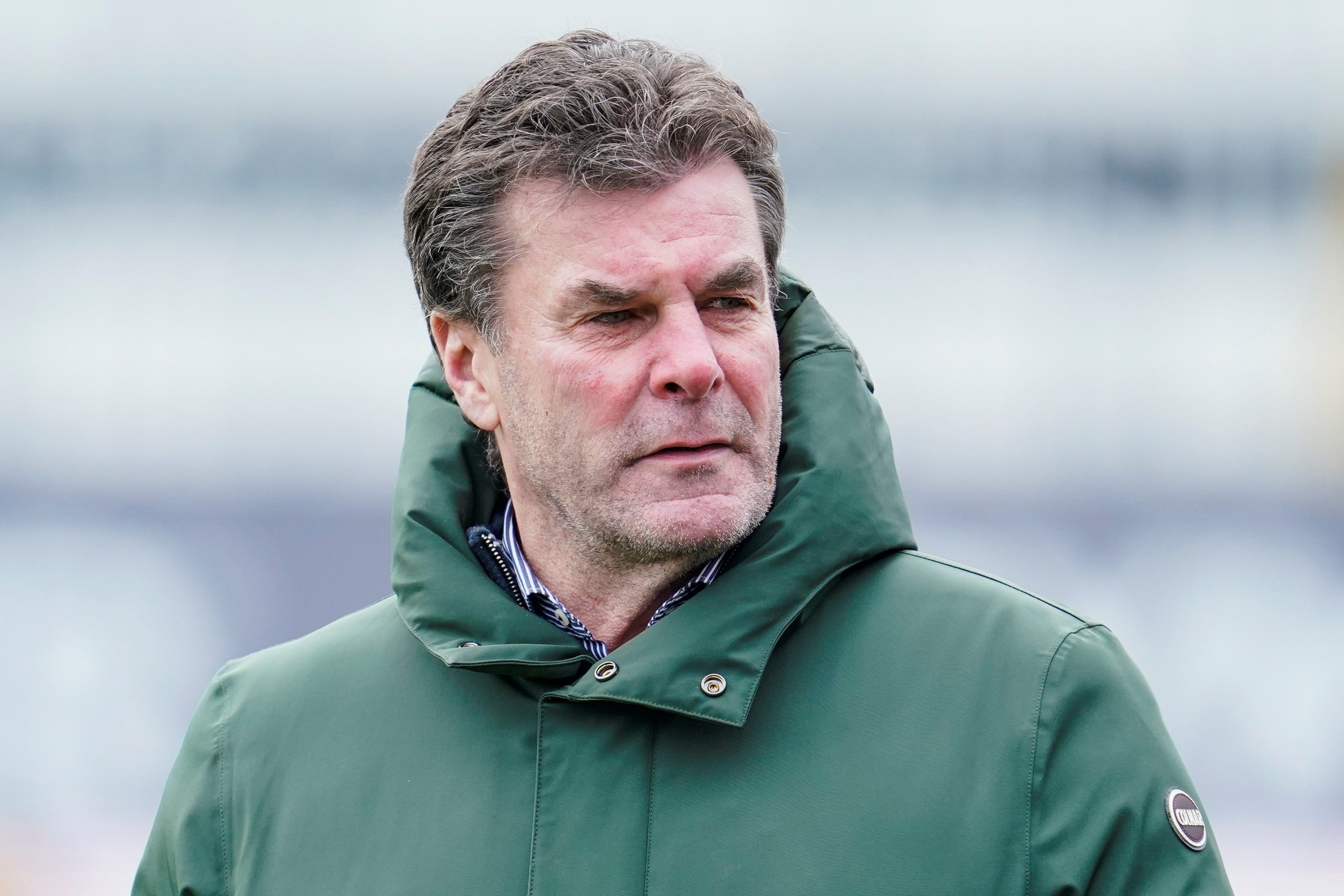 Dieter Hecking beim Zweitliga-Match zwischen Sandhausen und dem 1. FC Nürnberg am 31. Januar 2021.