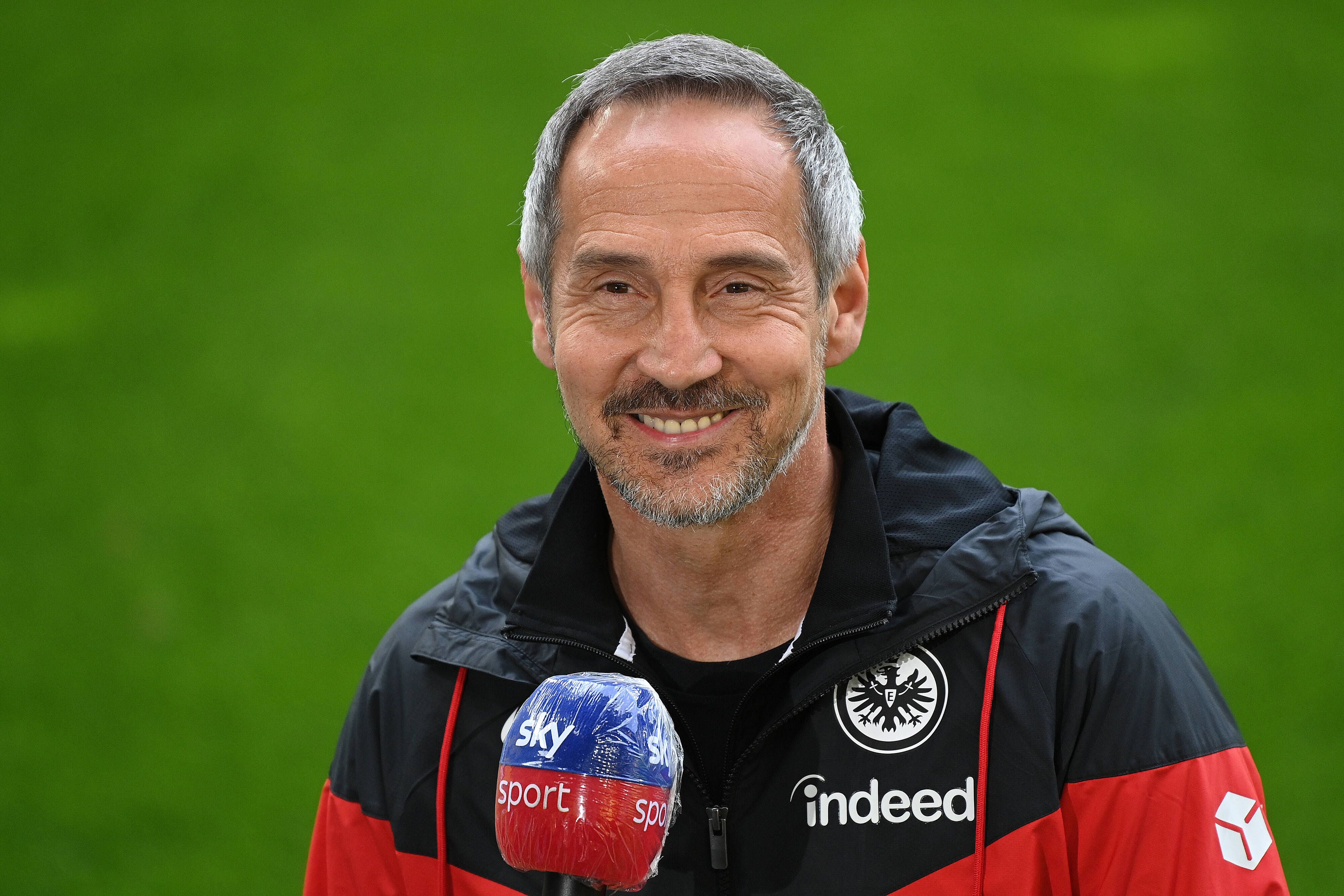 Frankfurt-Trainer Adi Hütter vor dem Bundesliga-spiel bei Borussia Dortmund am 3. April 2021.