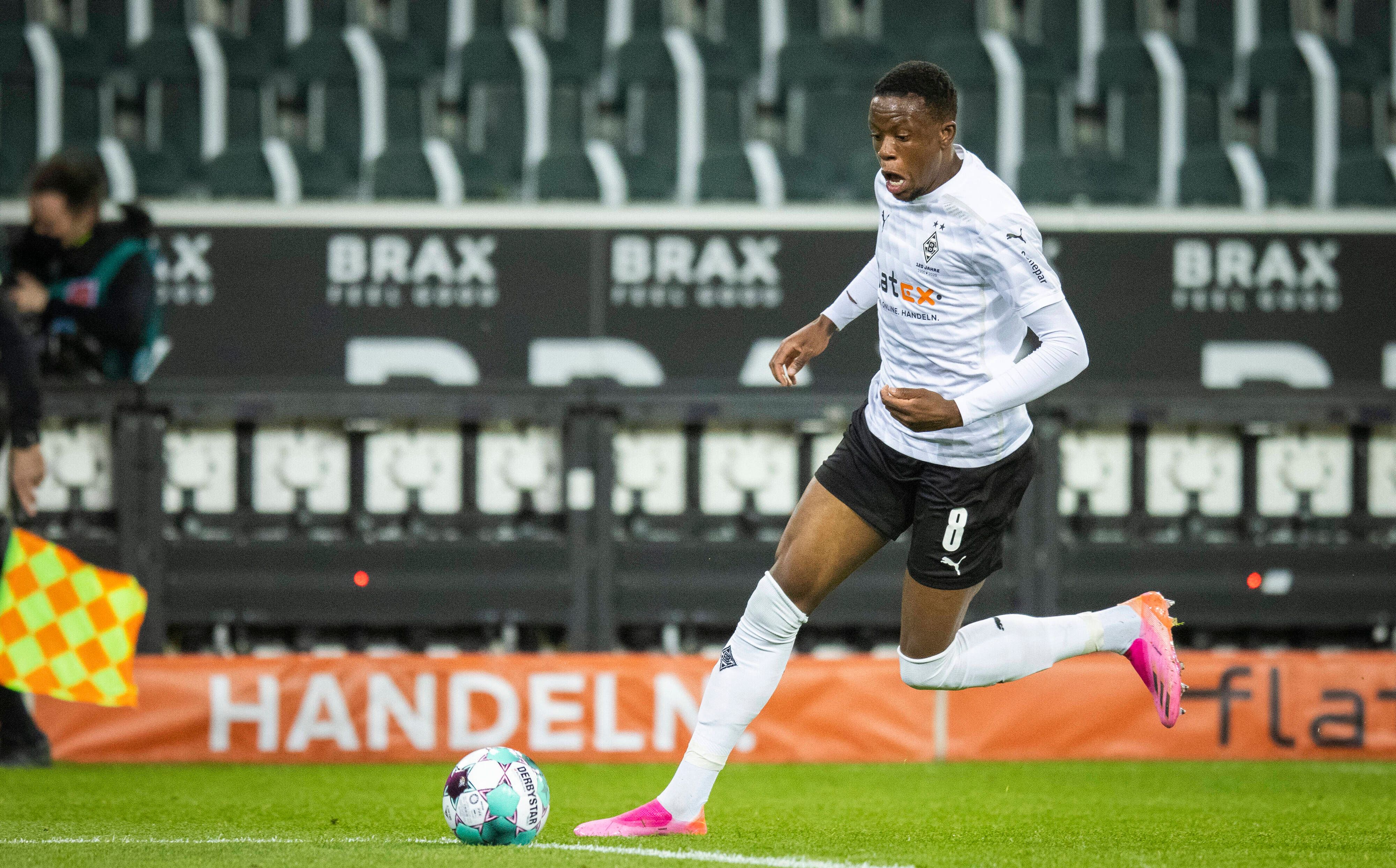Gladbachs Mittelfeldspieler Denis Zakaria am 3. April 2021 im Bundesligaspiel gegen den SC Freiburg.