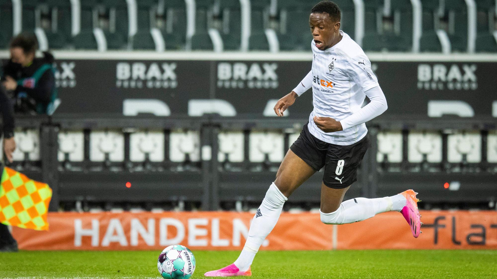 Gladbachs Mittelfeldspieler Denis Zakaria am 3. April 2021 im Bundesligaspiel gegen den SC Freiburg.