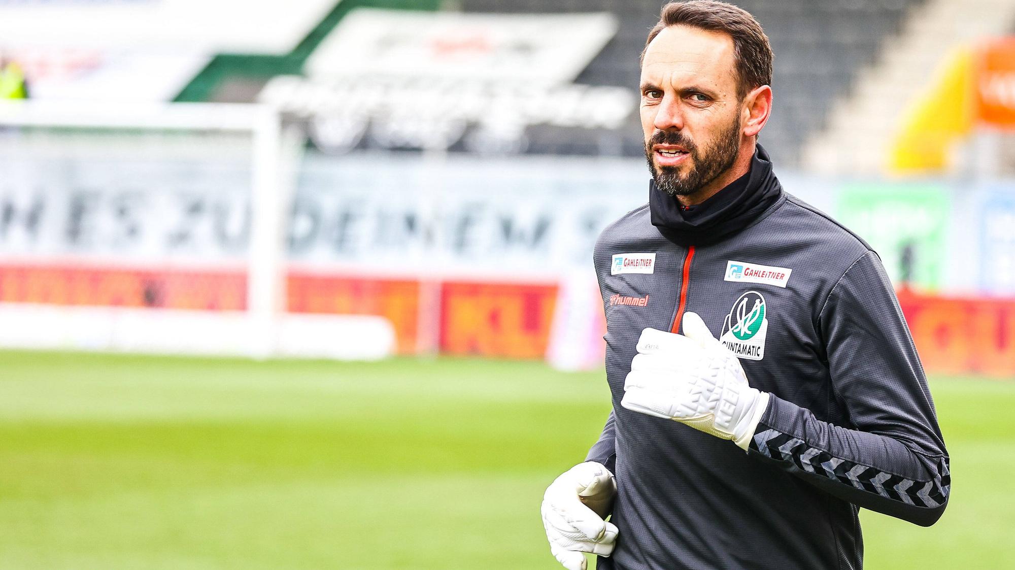 Hubert Auer beim Spiel zwischen dem SV Ried und dem SCR Altach am 17. April 2021