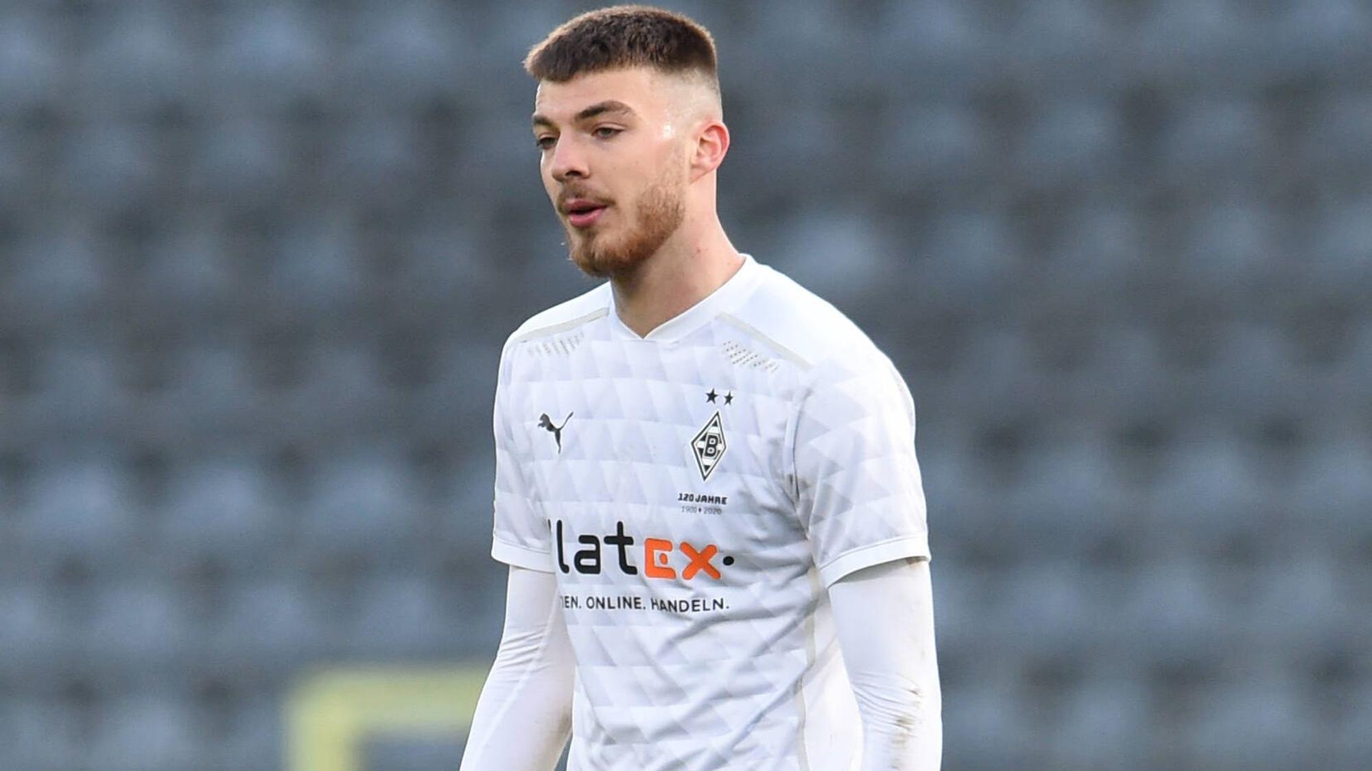 Gladbachs U23-Fohlen Julian Niehues im Spiel seiner Mannschaft am 14. April 2021.