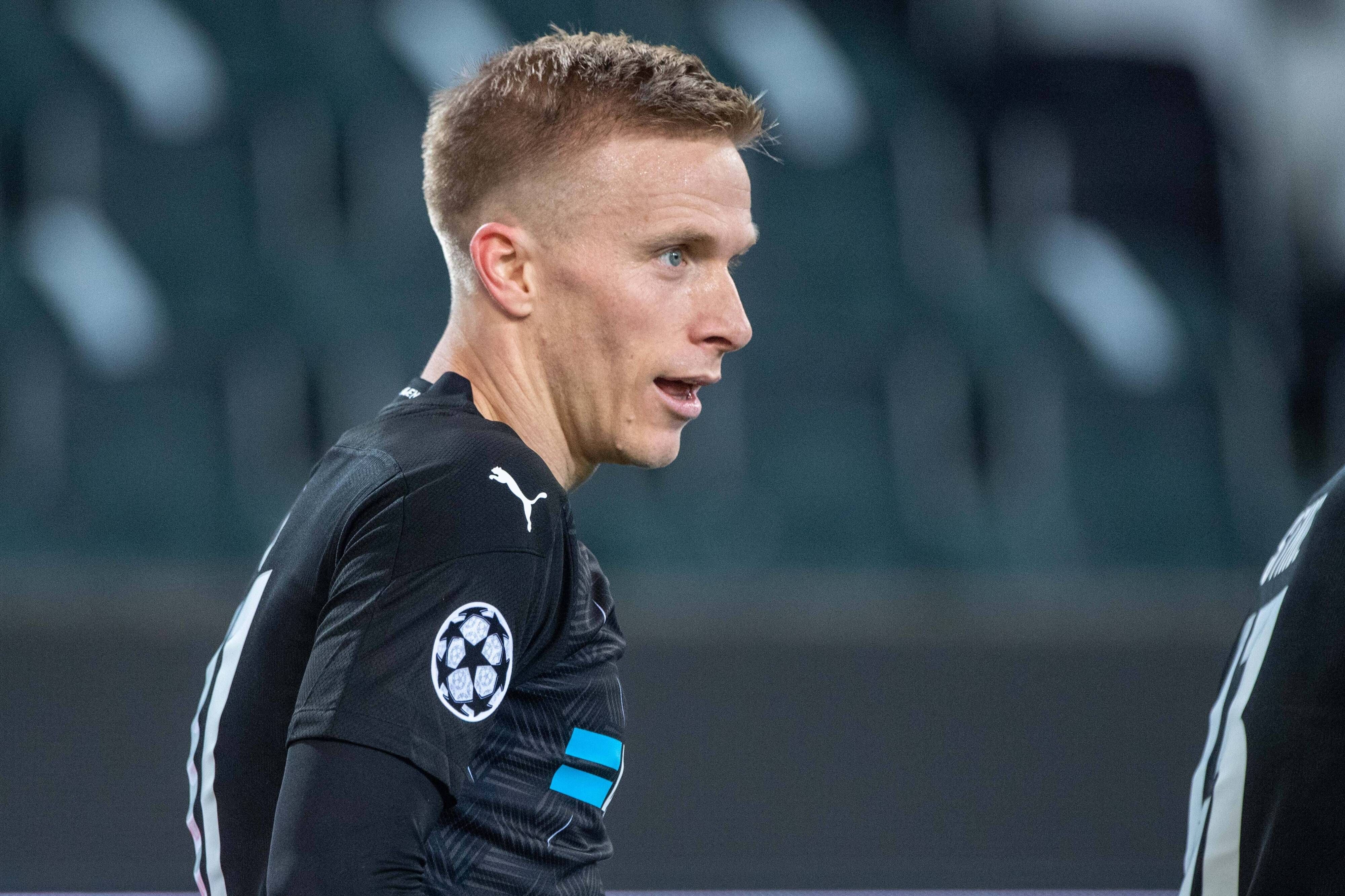 Oscar Wendt, hier bei Gladbachs Champions-League-Match gegen Schachtar Donezk am 26. November 2020, steht vor dem Bundesliga-Spiel gegen Freiburg am Samstag vor seinem 30. Pflichtspiel für Borussia. Im Sommer verlässt er die Fohlen nach zehn Jahren.