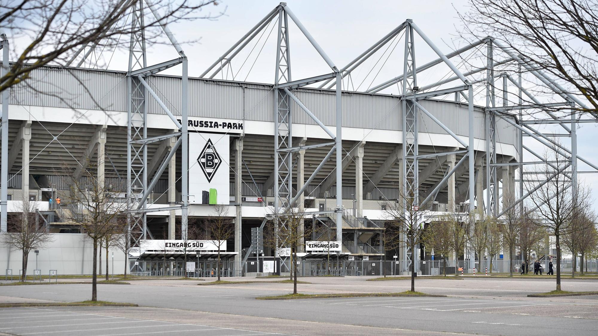Der Borussia-Park beim Spiel zwischen dem VfL und Eintracht Frankfurt am 17. April 2021.