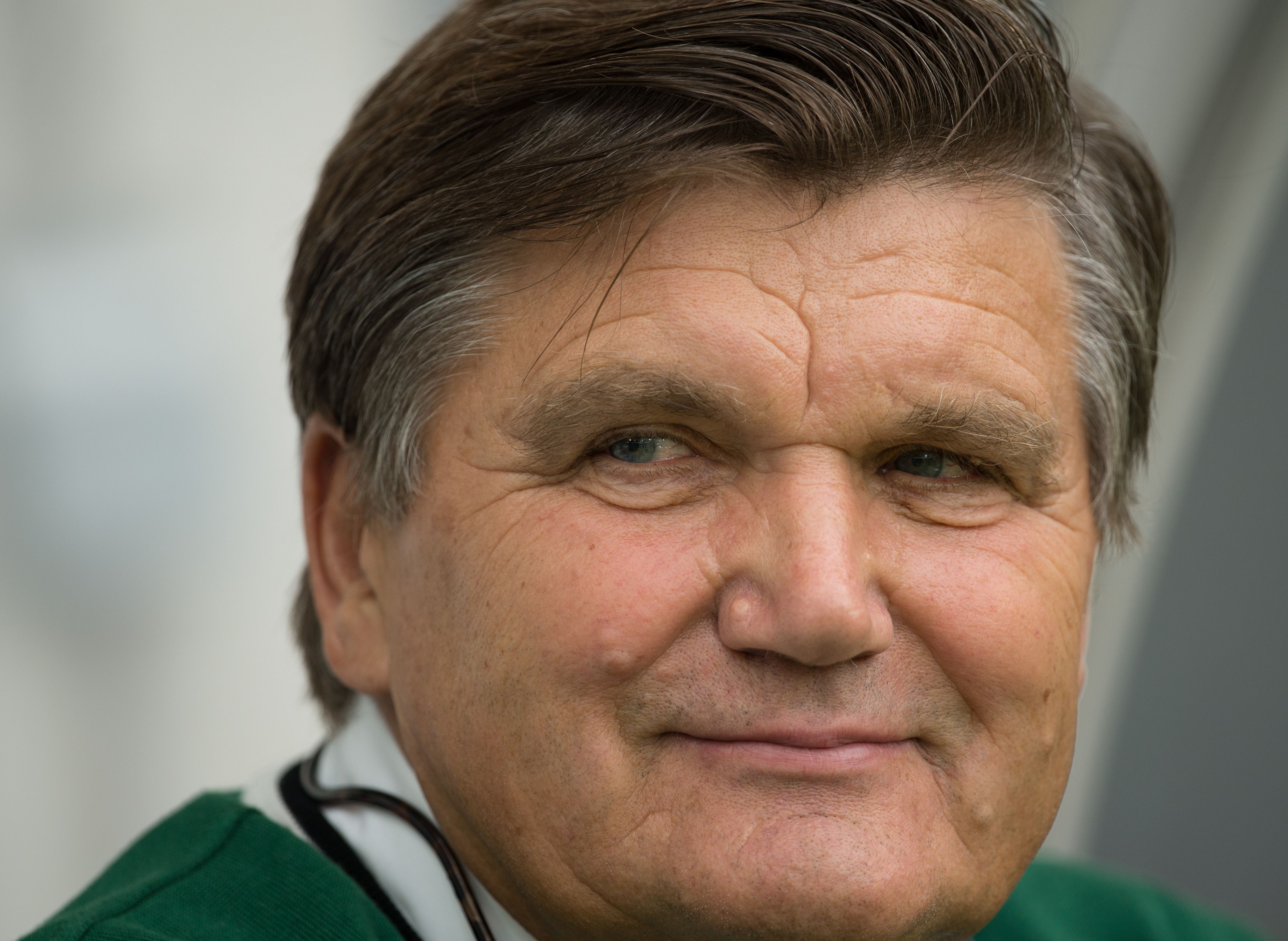 Gladbachs Präsidiumsmitglied Hans Meyer bei einem Spiel der Fohlen bei der TSG 1899 Hoffenheim im Jahr 2013.