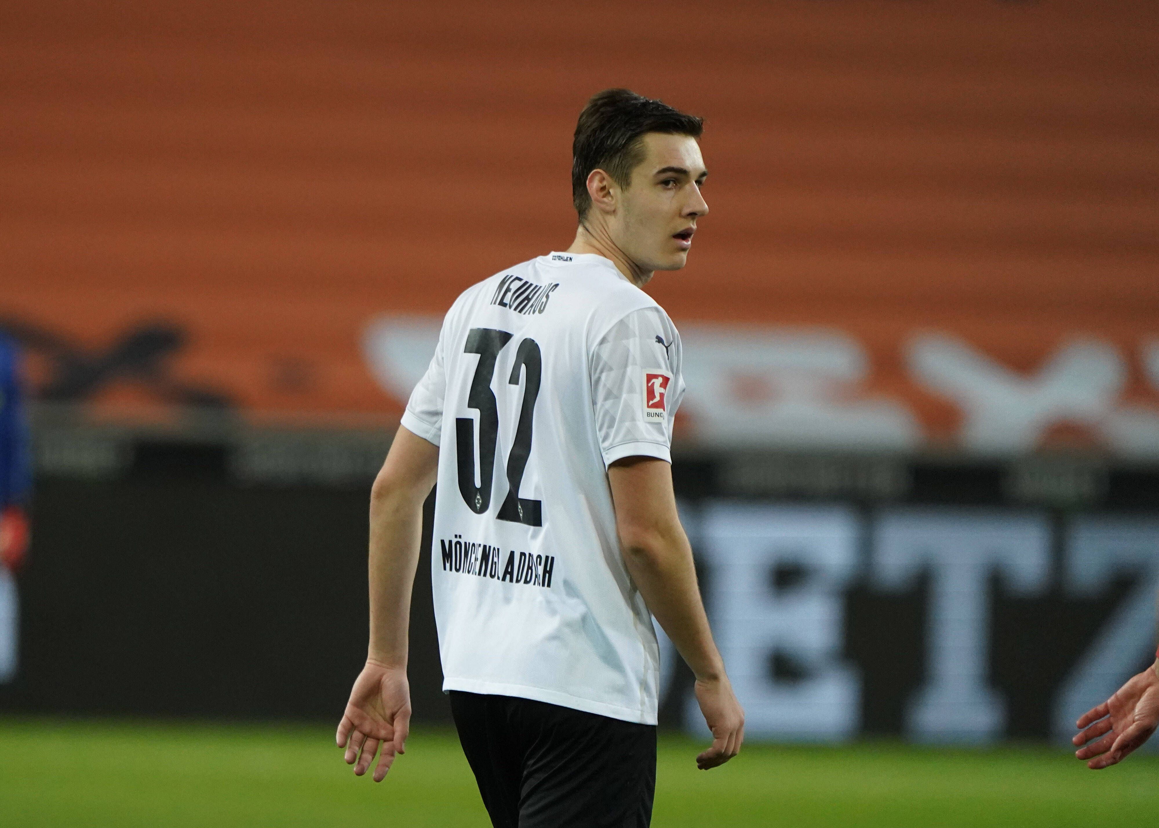 Gladbachs Florian Neuhaus beim Bundesligaspiel zwischen Borussia und dem SC Freiburg in der Saison 2020/21 am 3. April 2021.