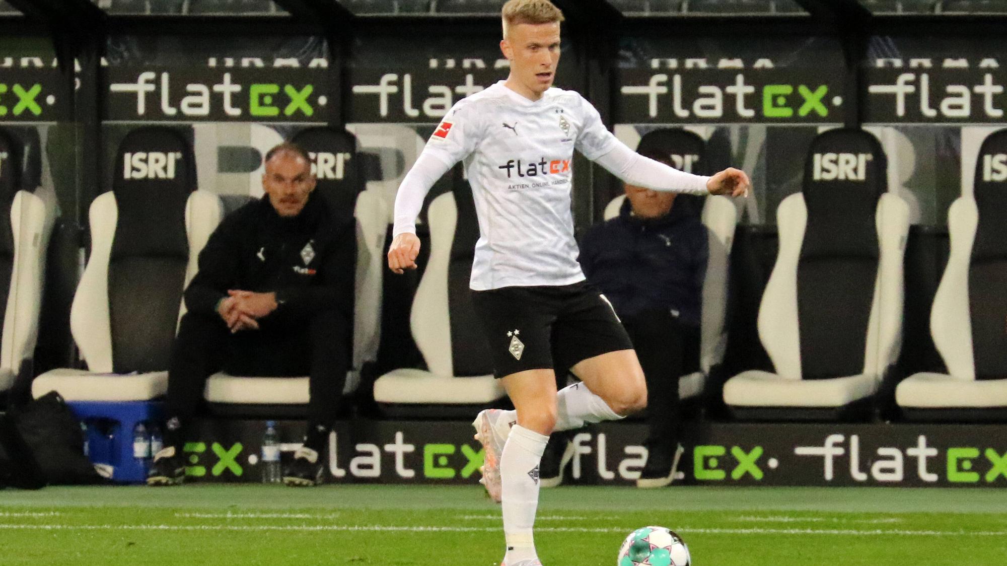 Gladbachs Oscar Wendt im Bundesligaspiel der Gladbacher gegen den SC Freiburg am 3. April 2021.