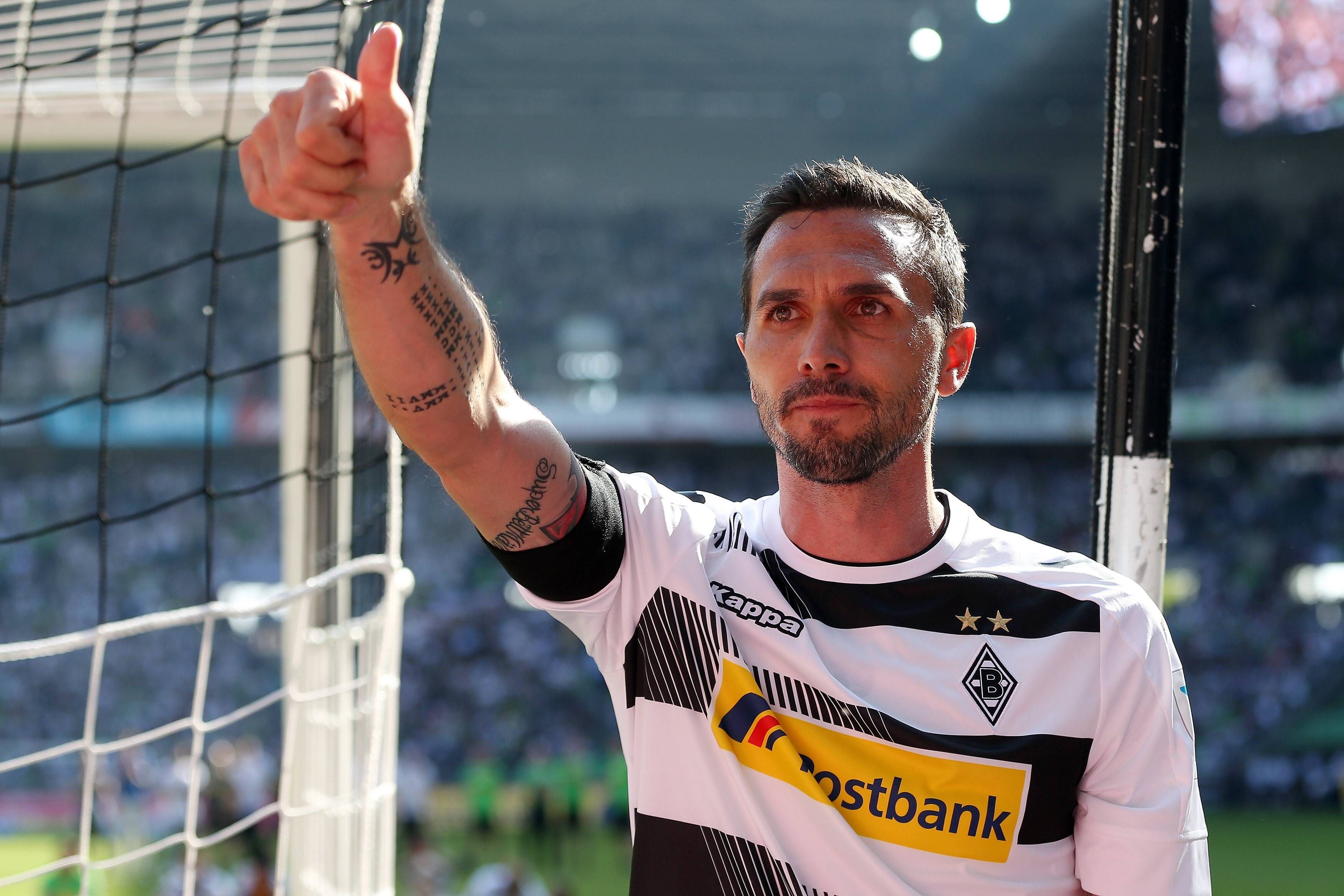 Der Ex-Gladbacher Martin Stranzl bei seiner Verabschiedung im Borussia-Park am 7. Mai 2016.