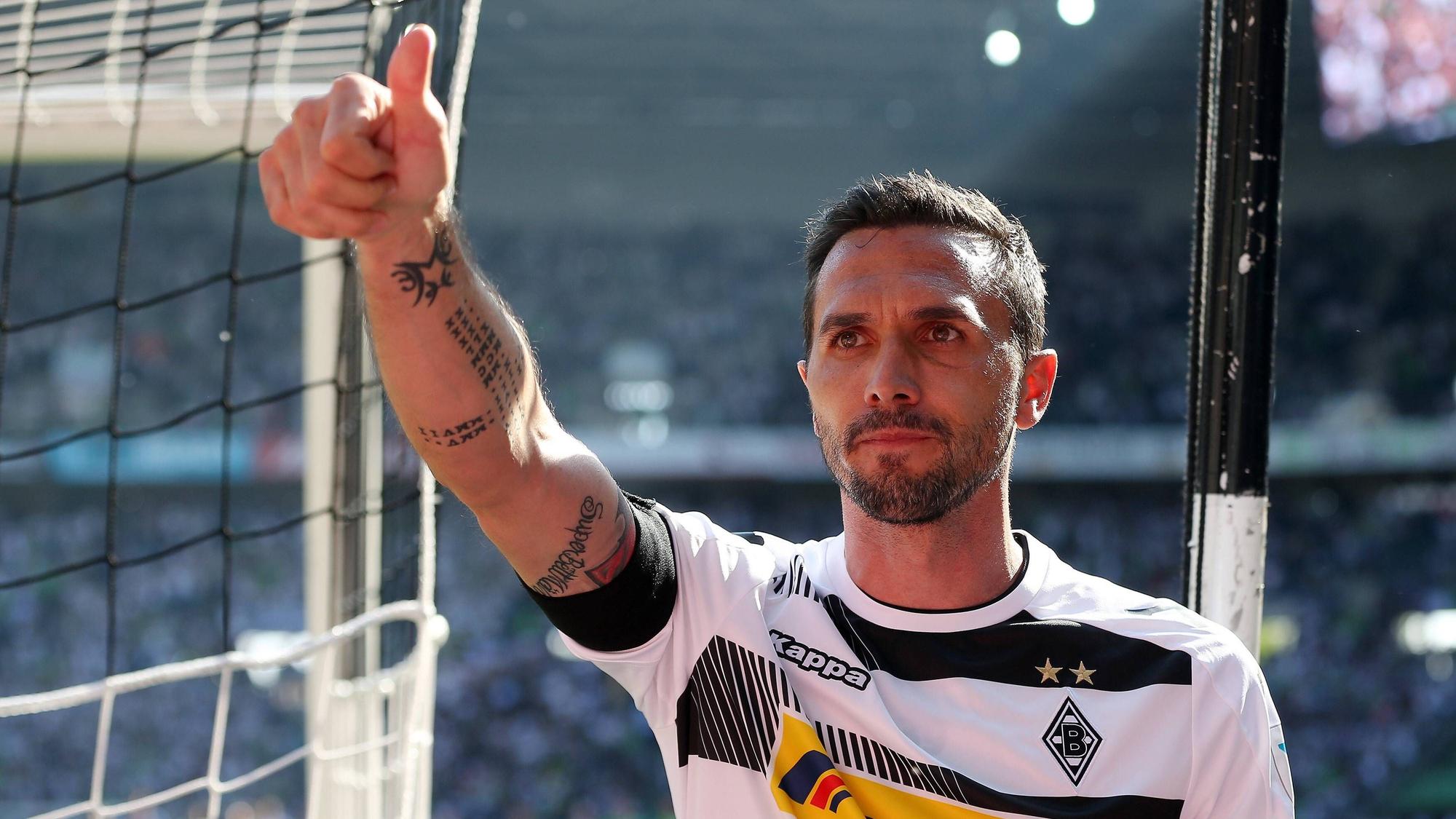 Der Ex-Gladbacher Martin Stranzl bei seiner Verabschiedung im Borussia-Park am 7. Mai 2016.