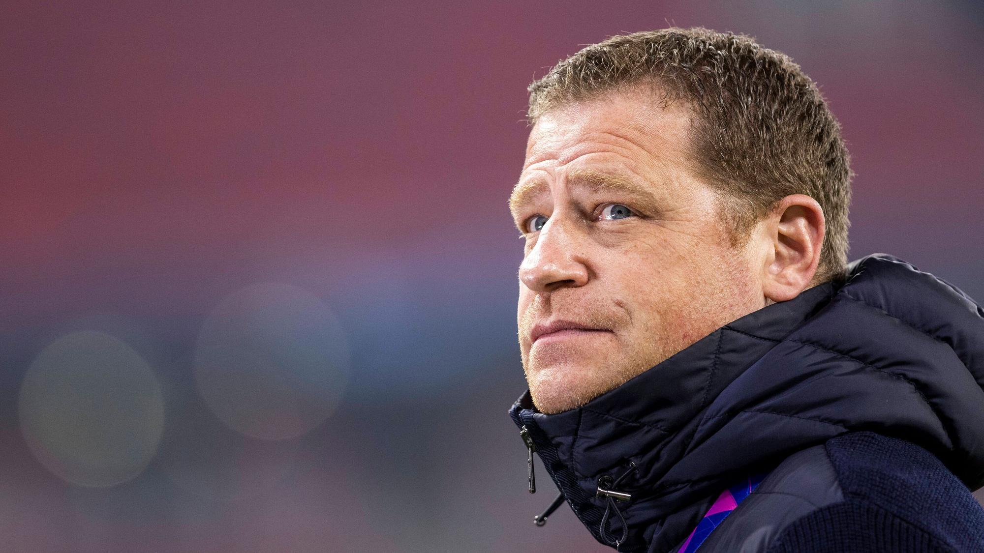 Manager Max Eberl BMG Borussia Mönchengladbach - Manchester City Budapest, 24.02.2021, Fussball Champions League, Saison 2020/21 Foto: Moritz Müller *** Manager Max Eberl BMG Borussia Mönchengladbach Manchester City Budapest, 24 02 2021, Football Champions League, 2020 season 21 Photo Moritz Müller.