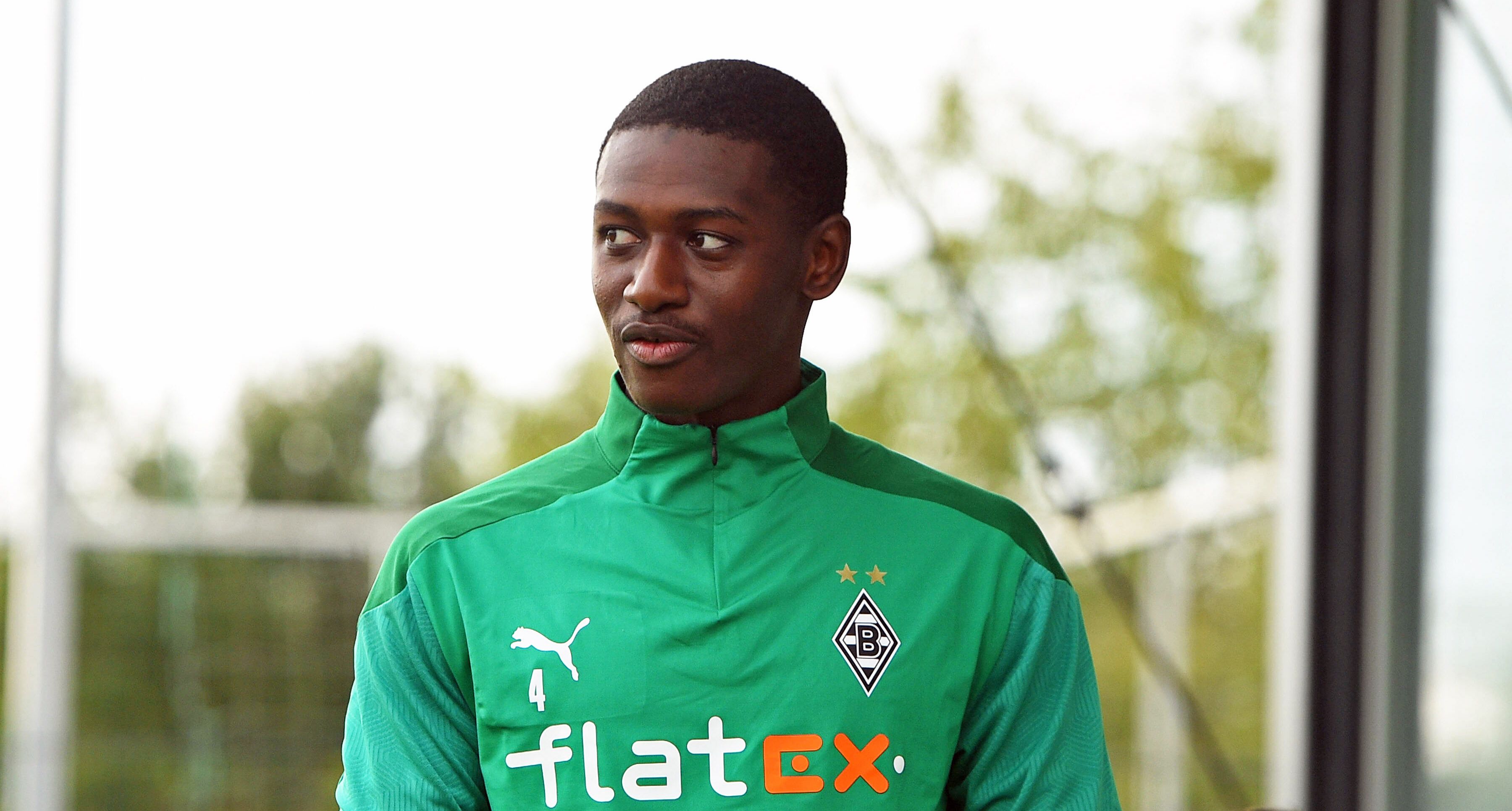 Mamadou Doucouré im Trainingslager der Gladbacher in Harsewinkel am 17. August 2020.