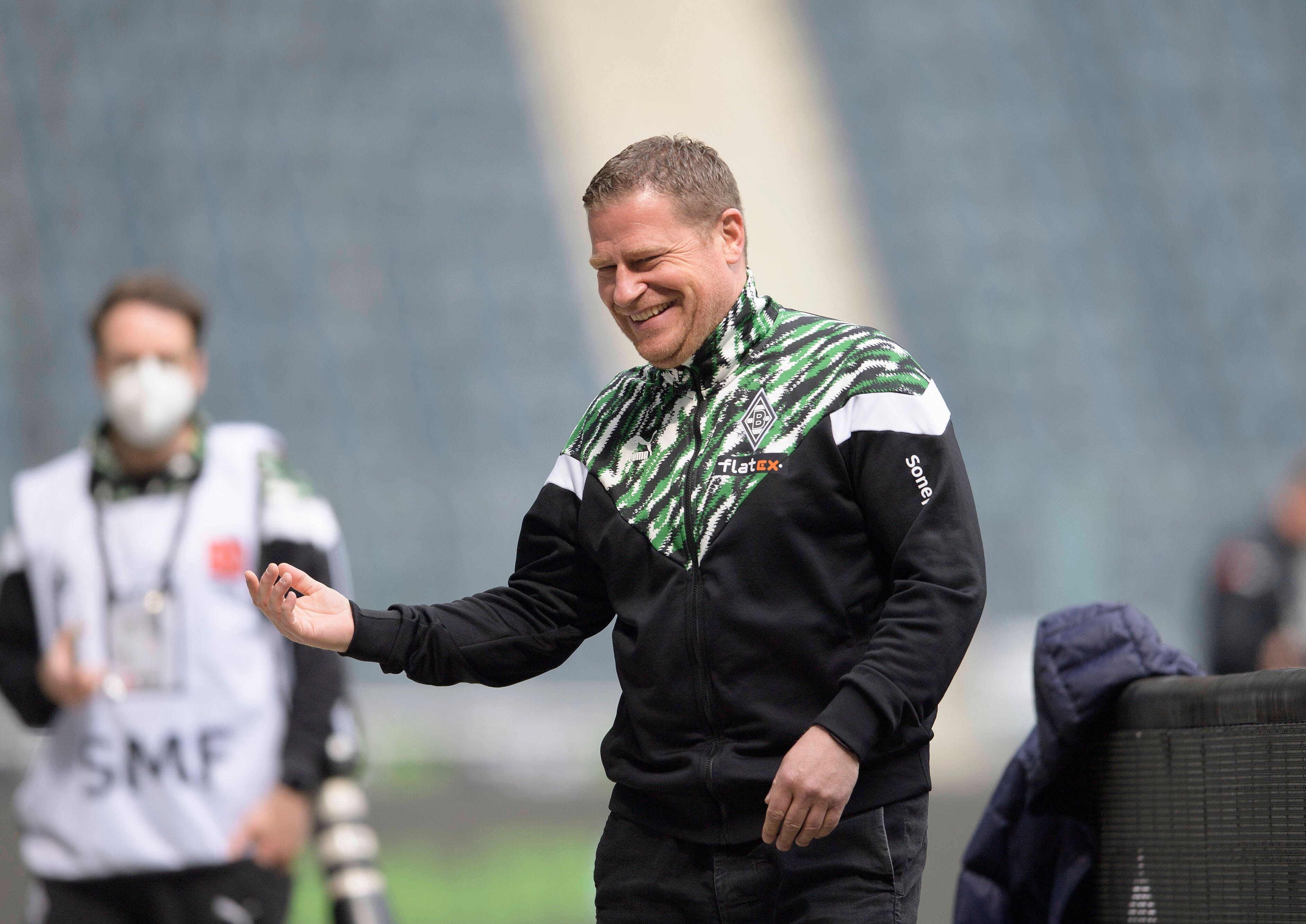 Gladbachs Sportdirektor Max Eberl, hier zu sehen am 17. April 2021.