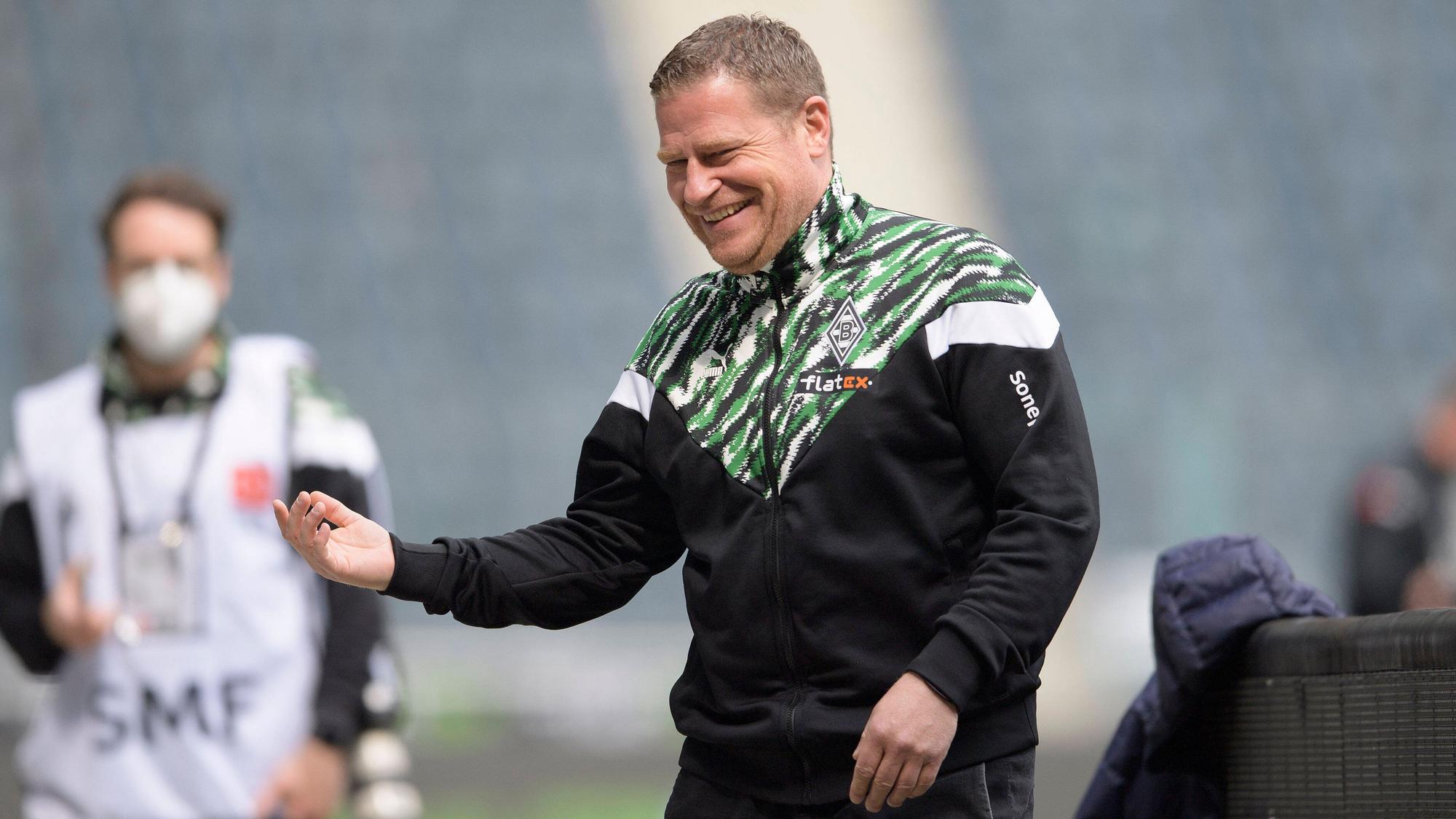 Gladbachs Sportdirektor Max Eberl, hier zu sehen am 17. April 2021.