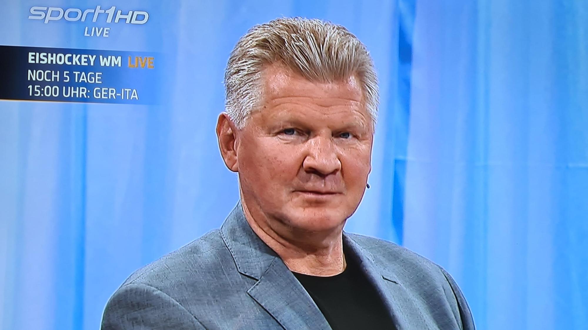 Ex-Gladbacher Stefan Effenberg beim Sport1-Doppelpass am Sonntagvormittag (16. Mai 2021).
