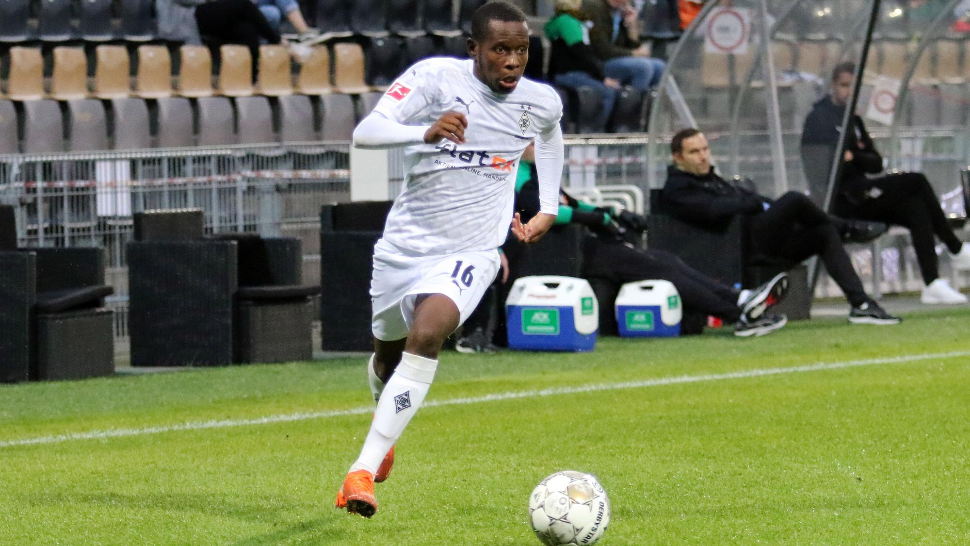 Ibrahima Traoré bei einem Testspiel der Fohlen am 4. September 2020 in Venlo.