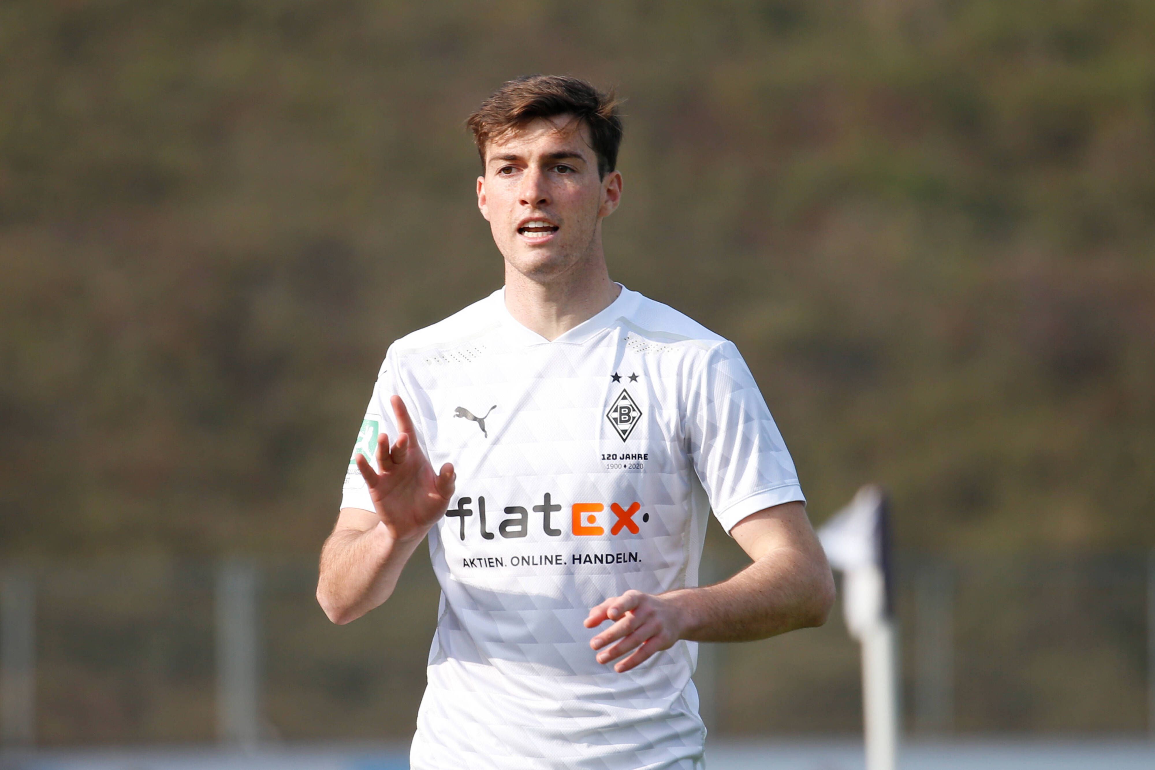 Gladbachs Joe Scally beim Regionalliga-Spiel gegen den Bonner SC am 1. April 2021.