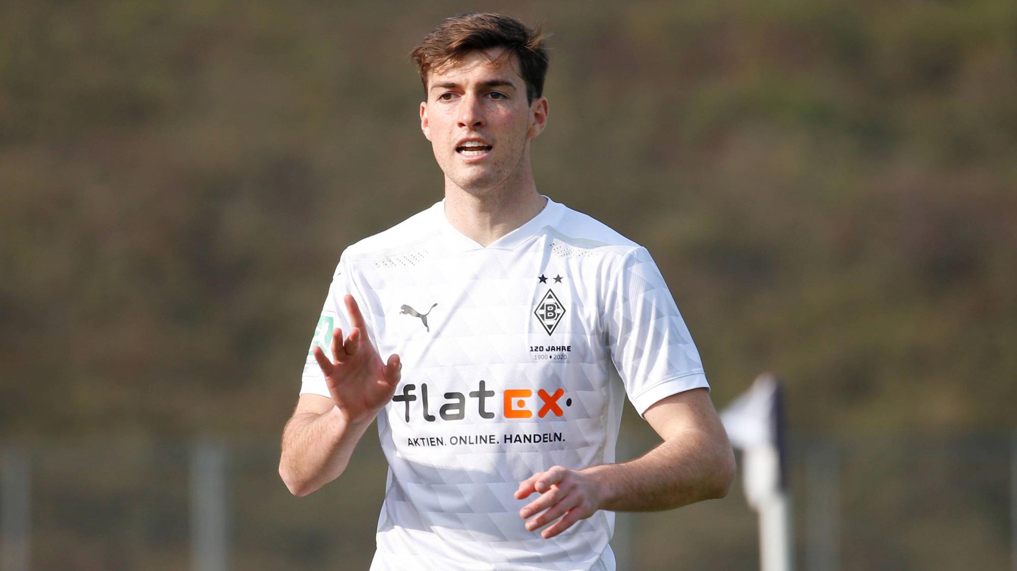 Gladbachs Joe Scally beim Regionalliga-Spiel gegen den Bonner SC am 1. April 2021.