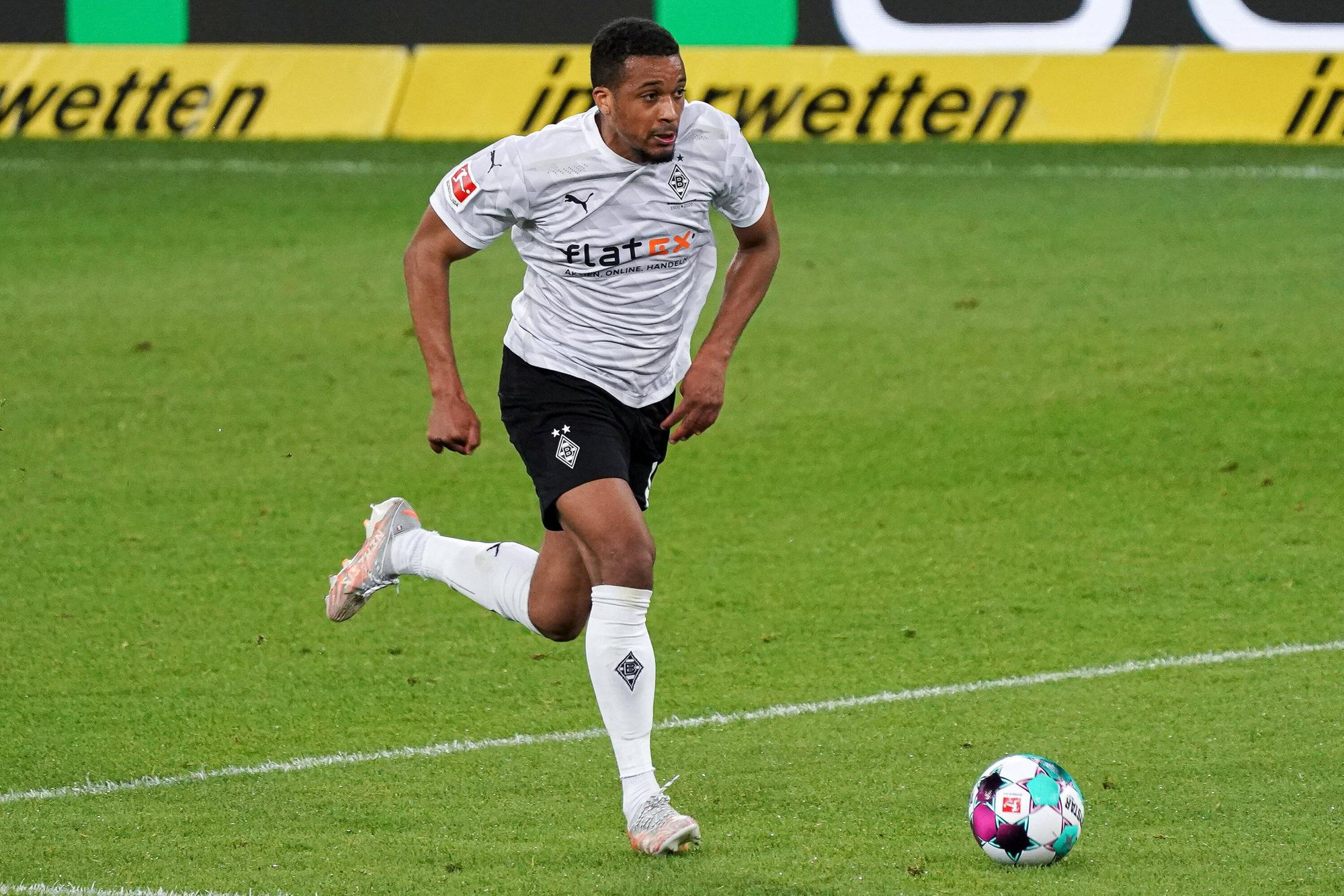 Gladbachs Alassane Plea am 21.April 2021 beim Auswärtsspiel in Hoffenheim.