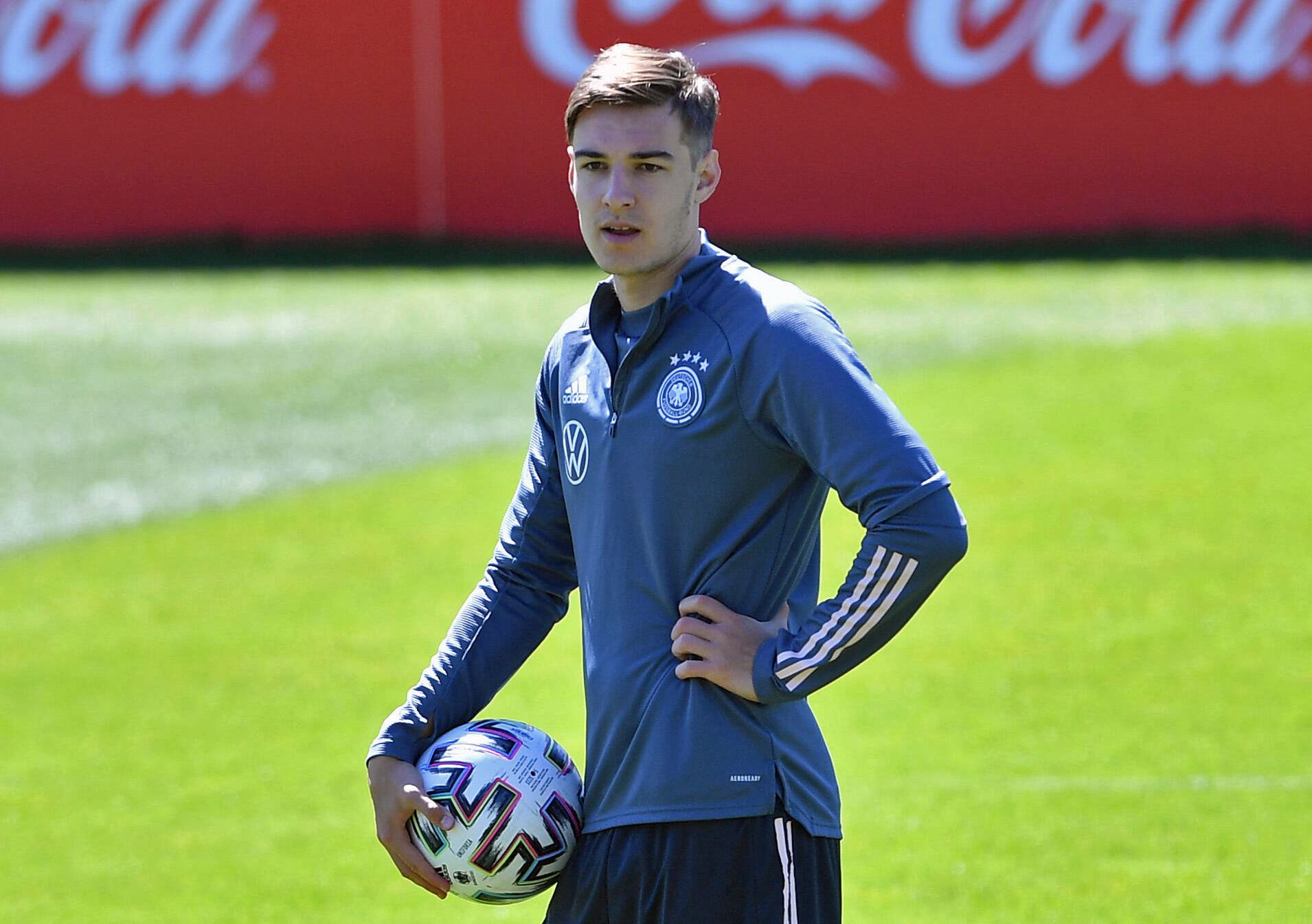 Gladbachs Mittelfeldspieler Florian Neuhaus im Trainingslager der deutschen Fußball-Nationalmannschaft in Seefeld, Österreich. Das Foto ist am 31. Mai 2021 entstanden.