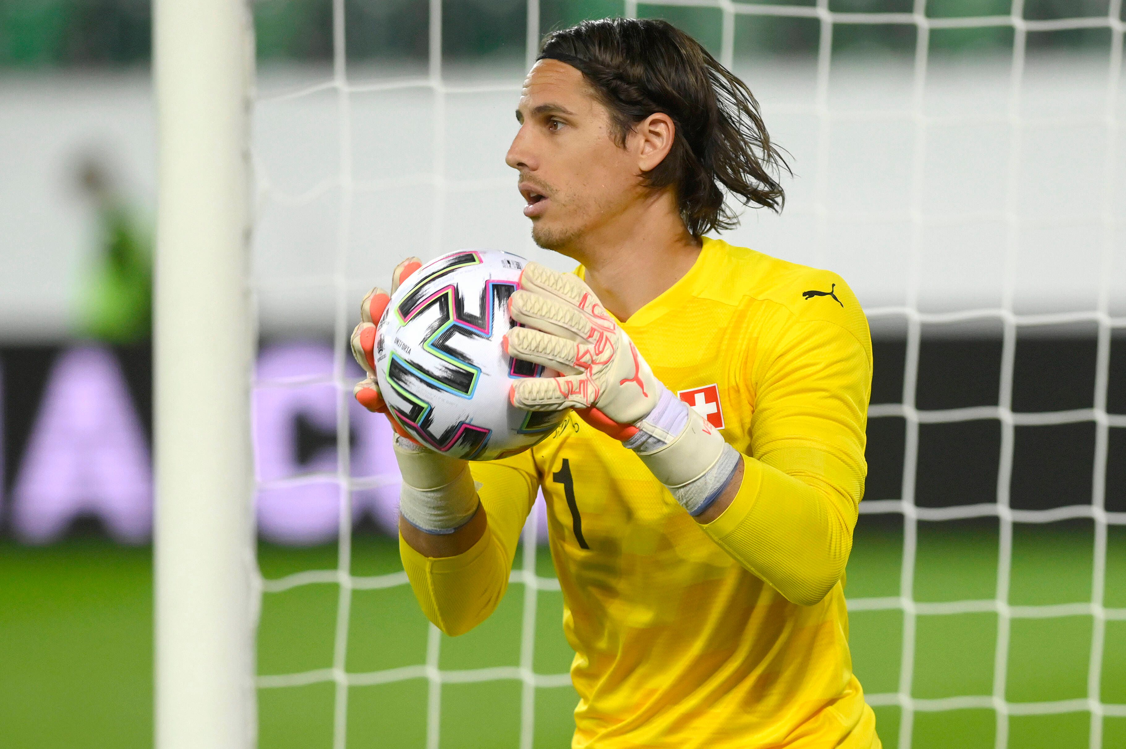 Gladbach-Schlussmann Yann Sommer im Trikot der Schweizer Nationalmannschaft am 30. Mai 2021.