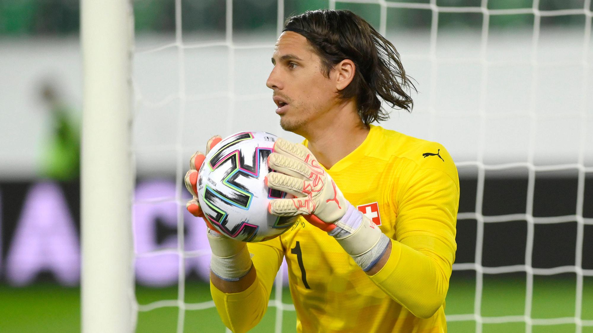Gladbach-Schlussmann Yann Sommer im Trikot der Schweizer Nationalmannschaft am 30. Mai 2021.