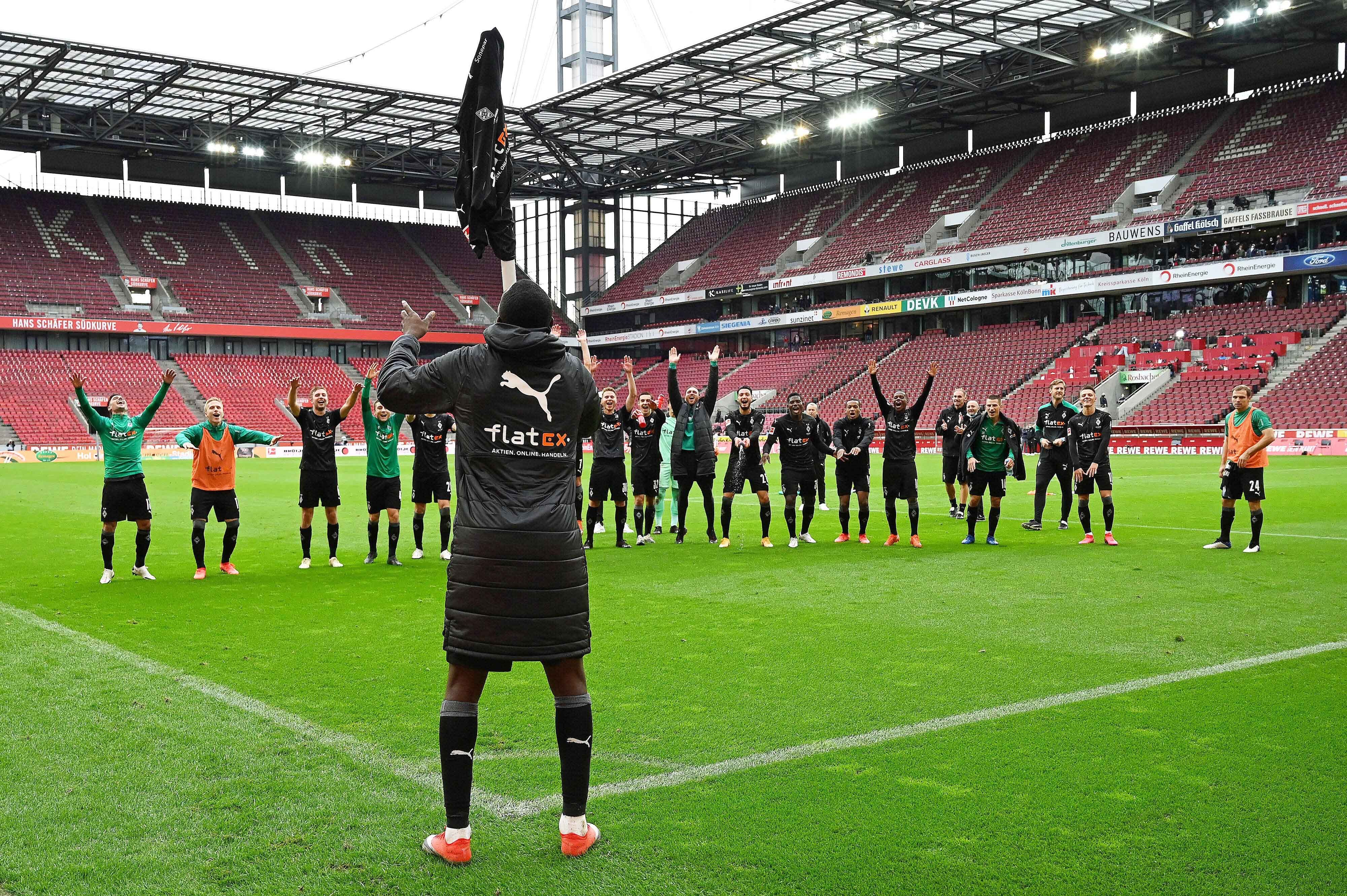 Die Rivalität zwischen Gladbach und Köln ist groß. Derby-Siege, wie das 3:0 der Fohlen am 3. Oktober 2020 in Müngersdorf, werden besonders gefeiert.