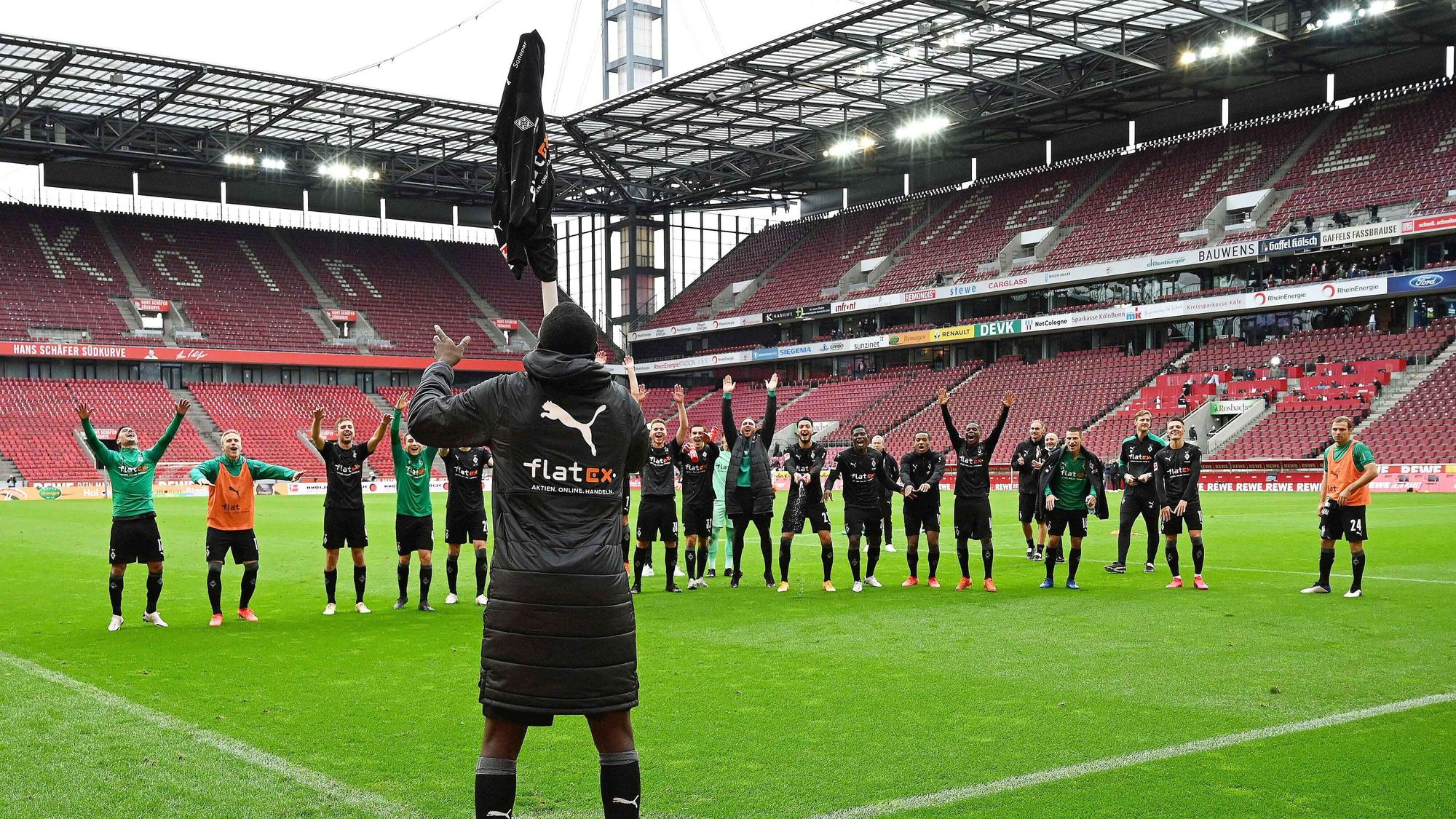 Die Rivalität zwischen Gladbach und Köln ist groß. Derby-Siege, wie das 3:0 der Fohlen am 3. Oktober 2020 in Müngersdorf, werden besonders gefeiert.