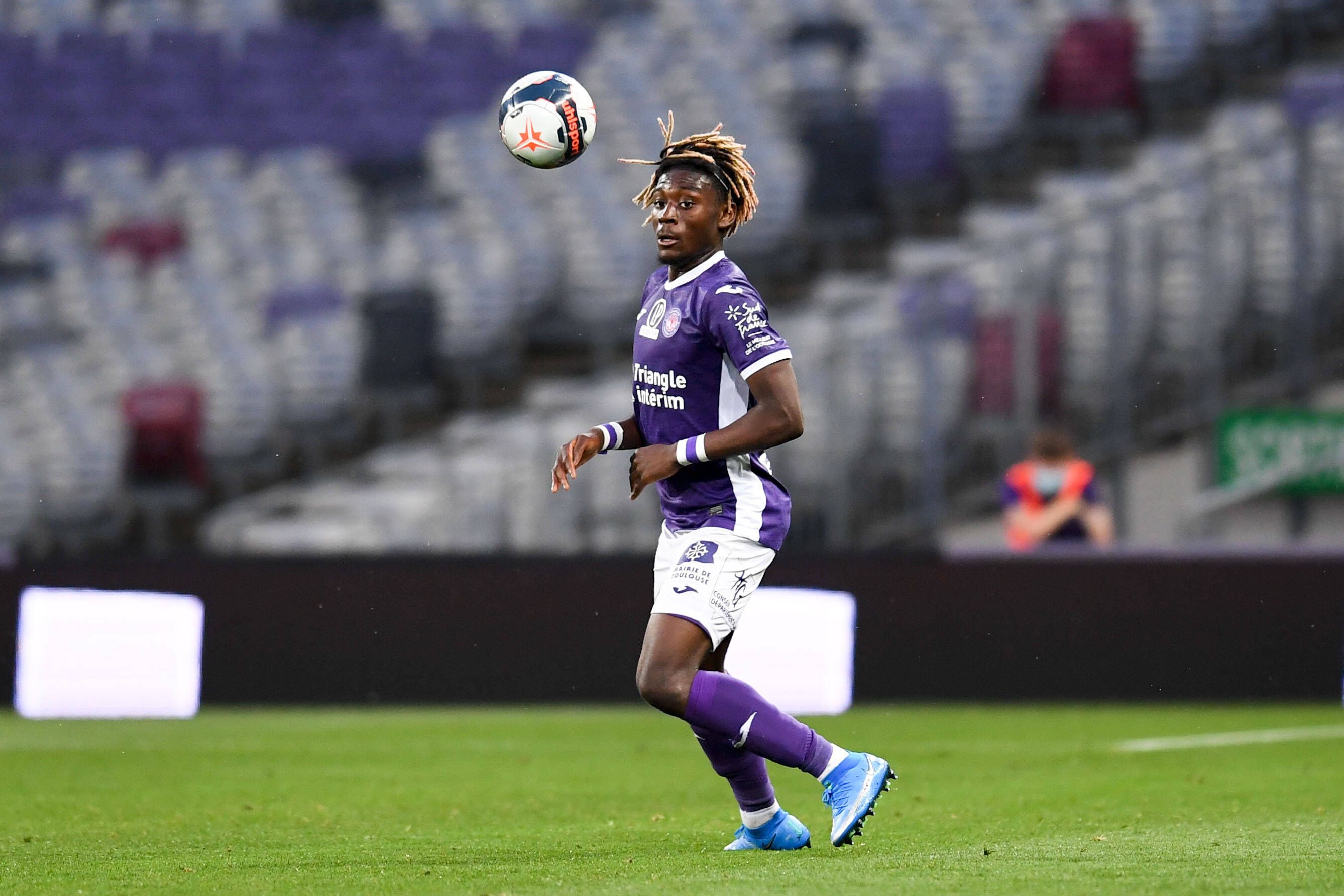 Kouadio Koné, hier am 27. Mai 2021 im Trikot des französischen Zweitligisten FC Toulouse, verstärkt den Gladbach-Kader ab 1. Juli 2021.