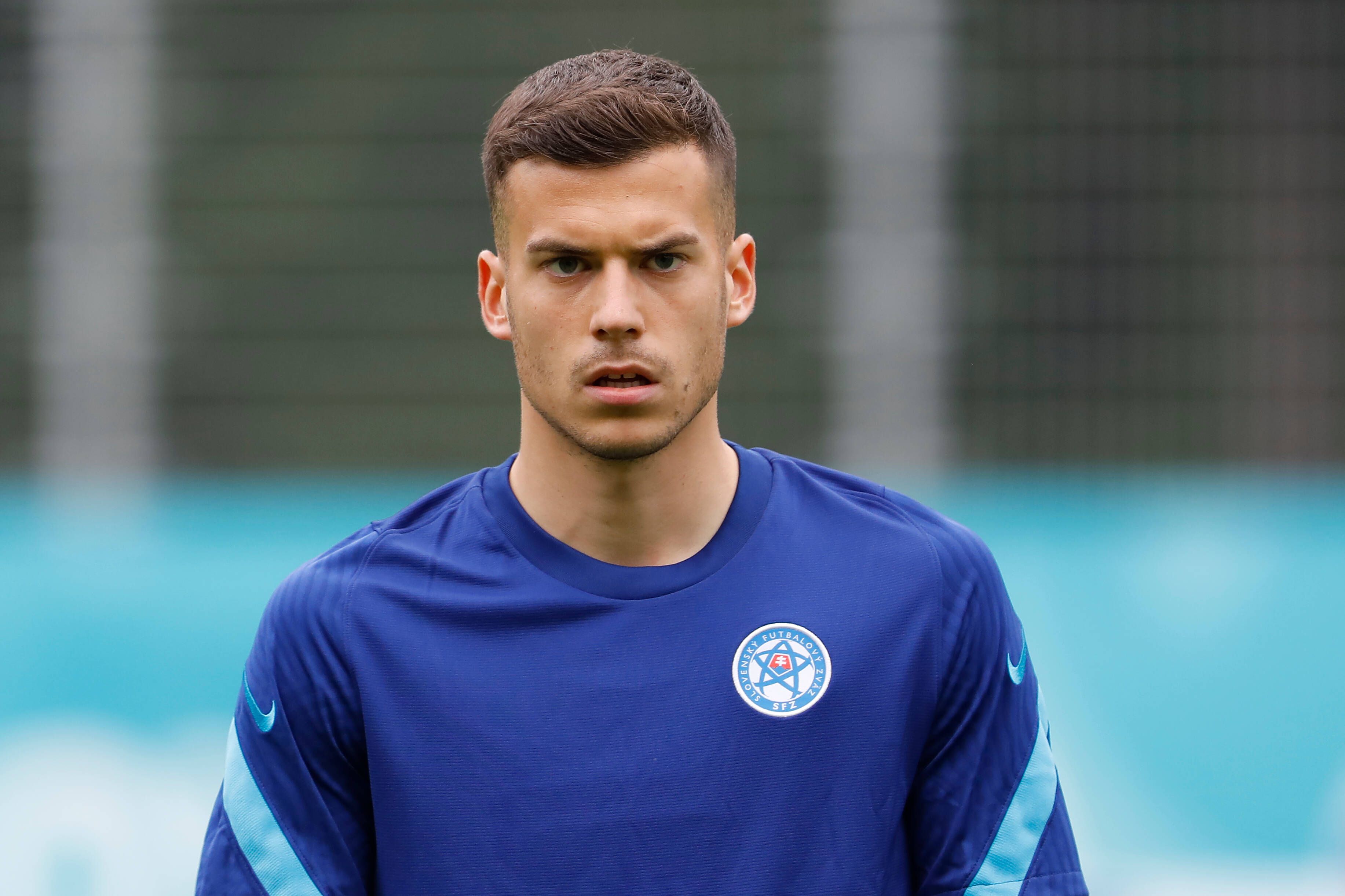 Gladbachs Mittelfeldspieler László Bénes, auf diesem Foto am 13. Juni 2021 zu sehen, ist beim EM-Sieg (2:1) der Slowakei gegen Polen (14. Juni) nicht zum Einsatz gekommen.