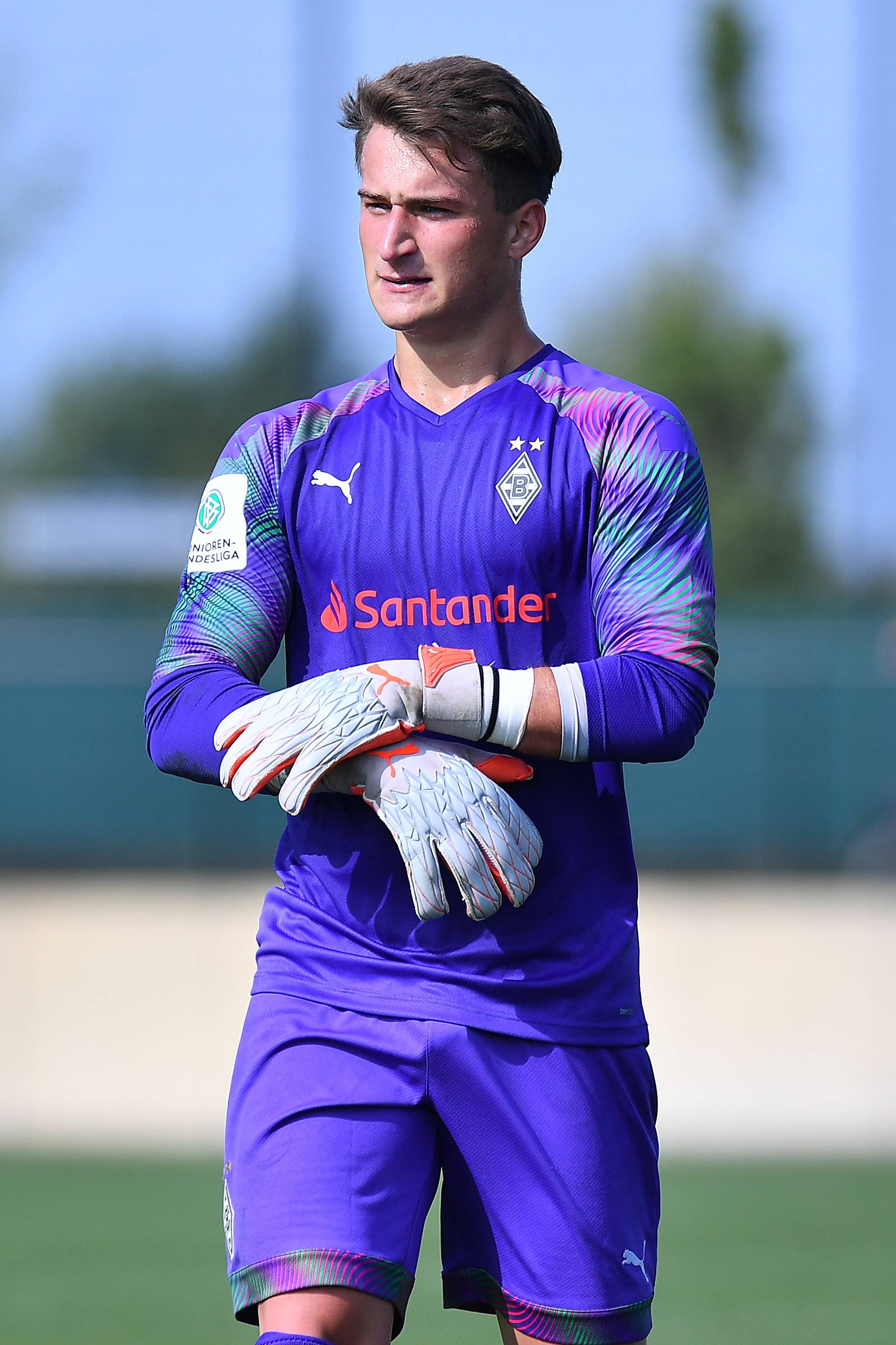 Max Brüll bei einem A-Junioren-Bundesliga-Spiel gegen Borussia Dortmund am 21. August 2019.