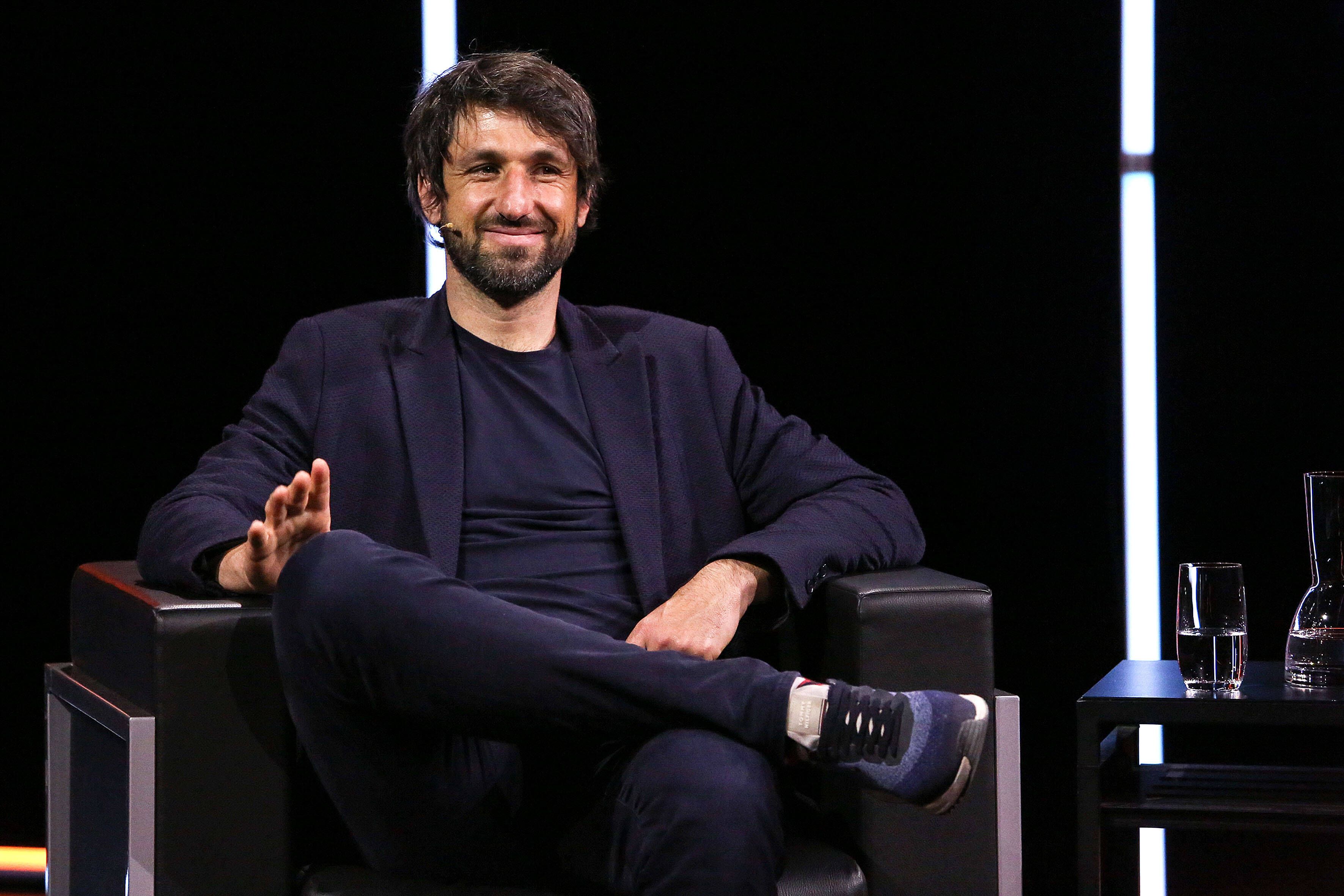 Thomas Broich, der ehemalige Fußballspieler beim Literaturfestival Lit Cologne am 2. Juni 2021 im Tanzbrunnen in Köln Lite Digital 2021 in Köln.