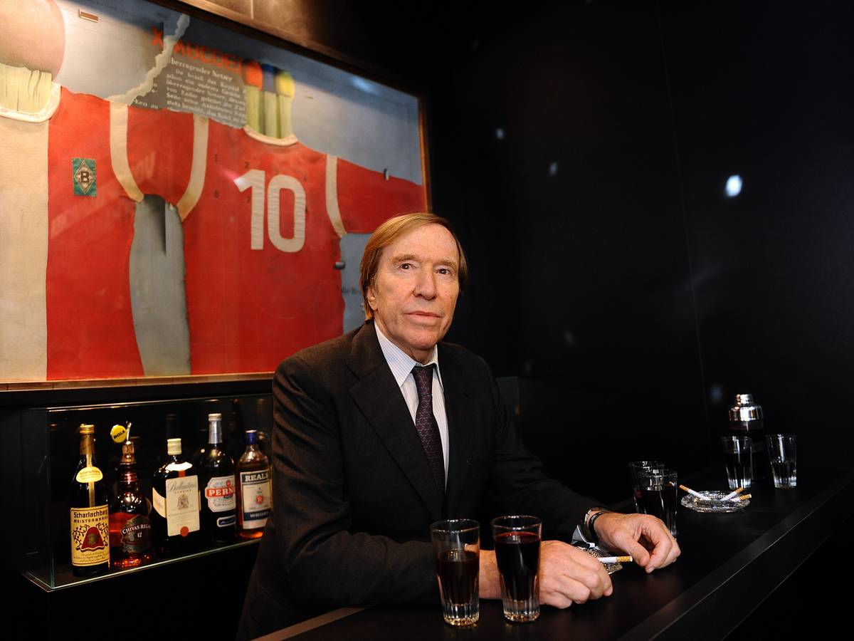 Gladbach-Legende Günter Netzer bei der Eröffnung der Sonderausstellung Aus der Tiefe des Raumes im Museum im Borussia-Park am 5. September 2019.
