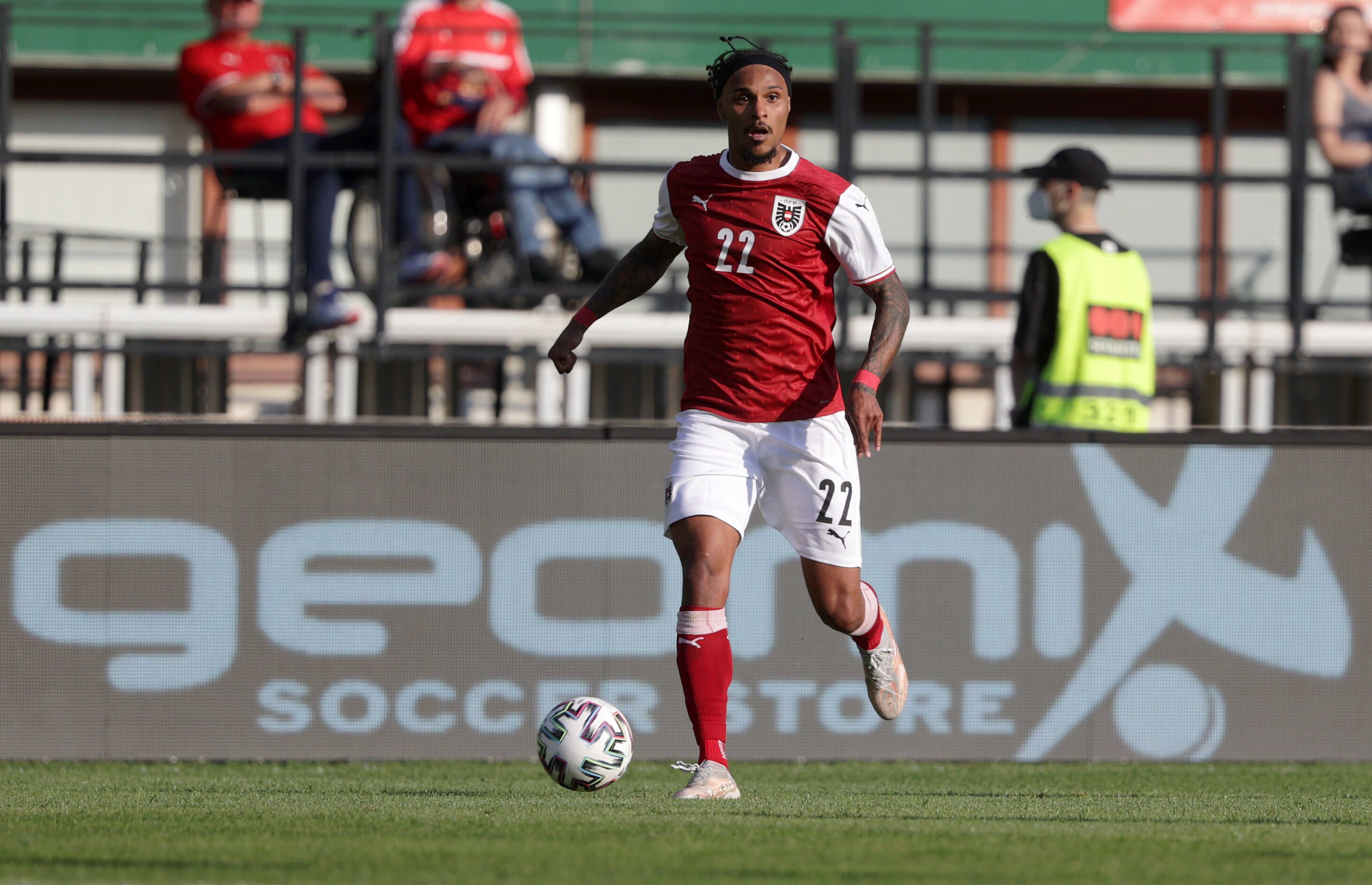 Valentino Lazaro im Länderspiel mit Österreich gegen die Slowakei am 6. Juni 2021.