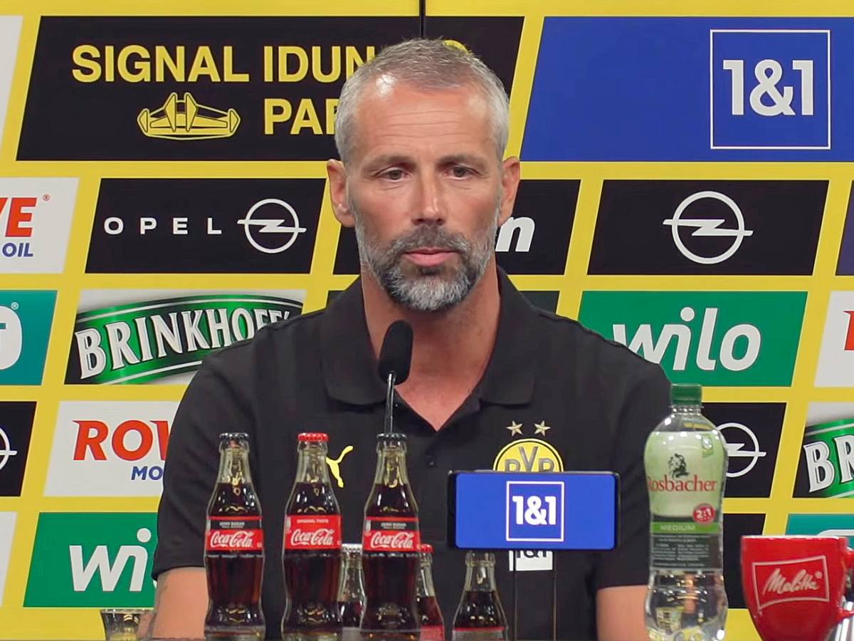 Marco Rose 1. Juli 2021 Vorstellung als neuer Trainer in Dortmund