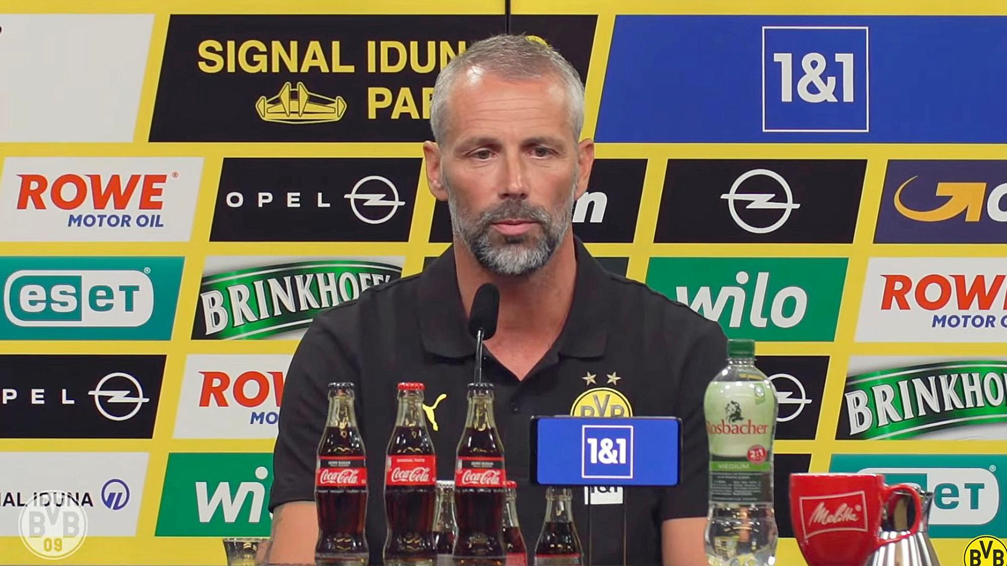 Marco Rose 1. Juli 2021 Vorstellung als neuer Trainer in Dortmund