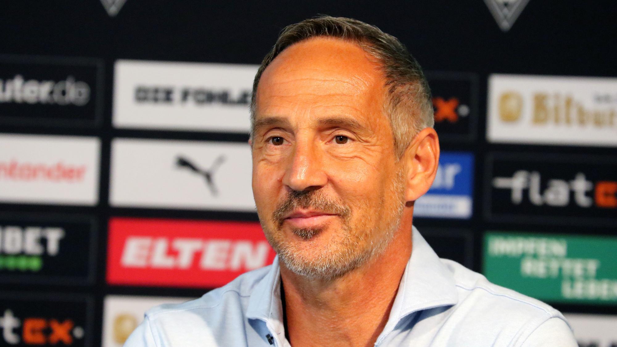 02.07.2021, Mönchengladbach, GER, Fussball, Herren, BL, Saison 2021/2022, Borussia Moenchengladbach
Pressekonferenz Trainervorstellung
Adi Huetter / Hütter (Gladbach)