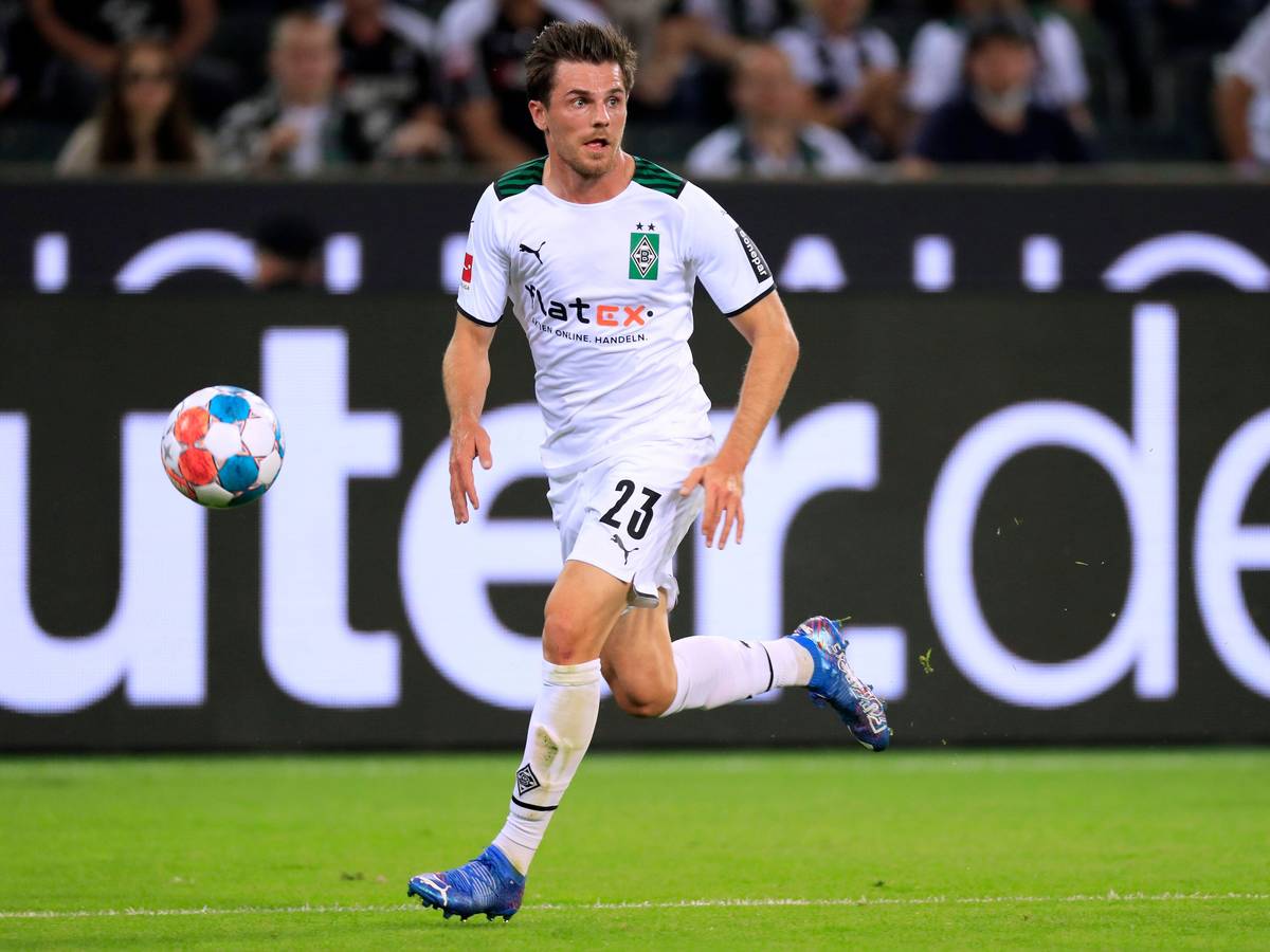 Jonas Hofmann, Nationalspieler von Borussia Mönchengladbach, im Bundesliga-Duell mit Bayern München am 13. August 2021 im Borussia-Park.