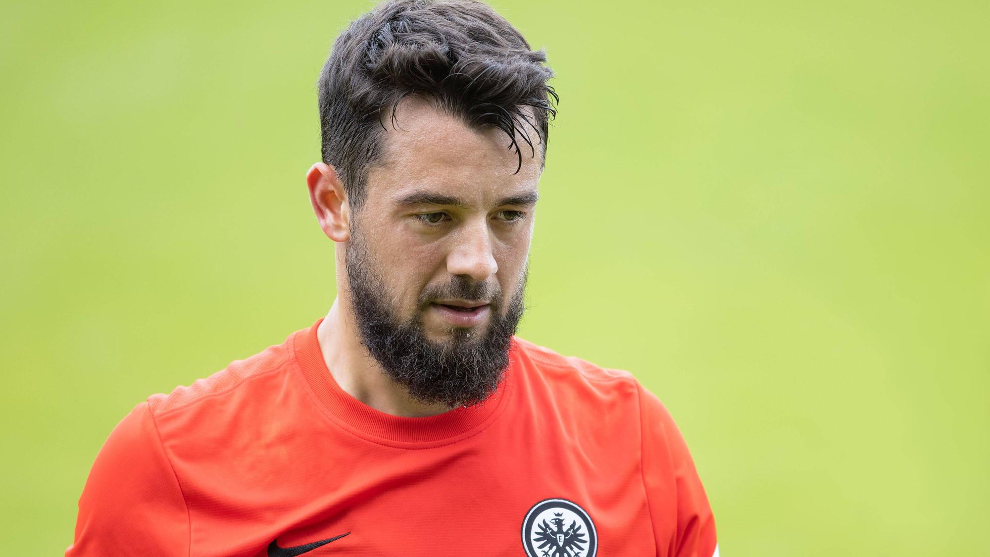 Amin Younes von Eintracht Frankfurt, bei einem Training am 4. August 2021 im Deutsche Bank Park in Frankfurt am Main.