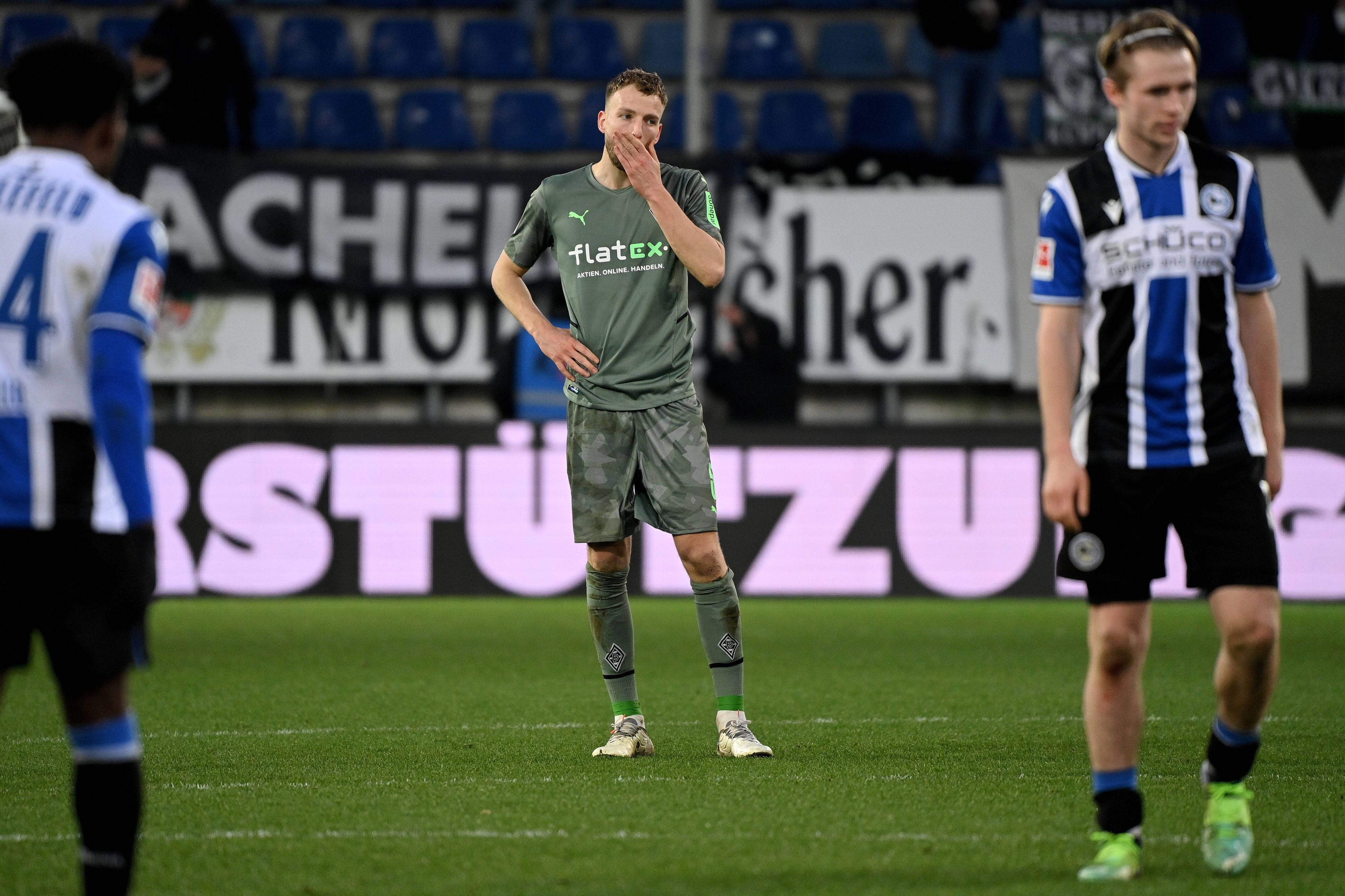Bielefeld, Schueco Arena, 05.02.22, GER, Herren, 1.Bundesliga, Saison 2021-2022, DSC Arminia Bielefeld - Borussia Moenchengladbach Bild: Marvin Friedrich Gladbach.