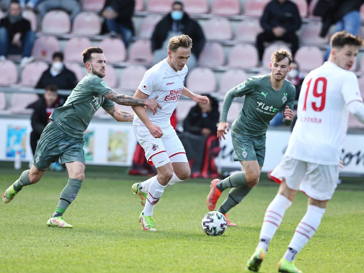 Nächste Gladbach-Pleite in Köln: Borussias U23 hat am Mittwoch (23. Februar 2022) in der Regionalliga West mit 0:2 beim Erzrivalen 1. FC Köln verloren.