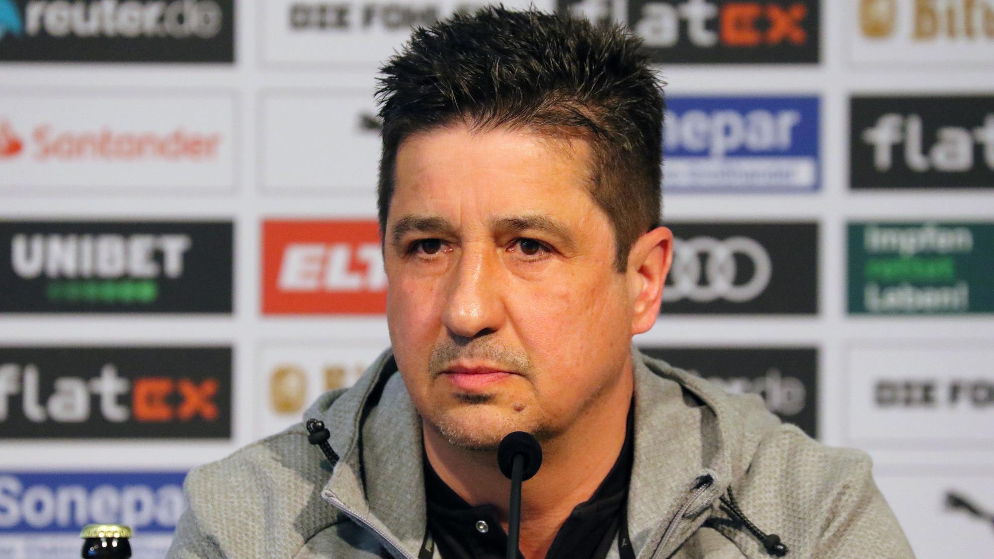 Co-Trainer Christian Peintinger am 10. März 2022 im Borussia-Park. Der Österreicher vertritt Gladbachs Chefcoach Adi Hütter während des Bundesligaspiels gegen Hertha BSC. Peintinger schaut in den Presseraum.